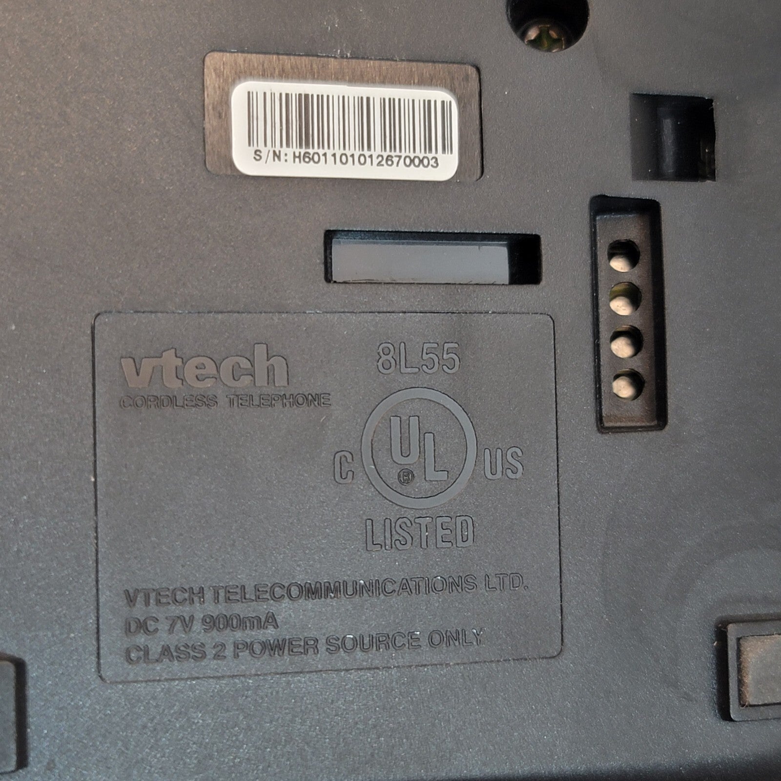 VTech 2.4V GIGA PHONE Cordless Phone Charging Base Model 2461 and Power Supply