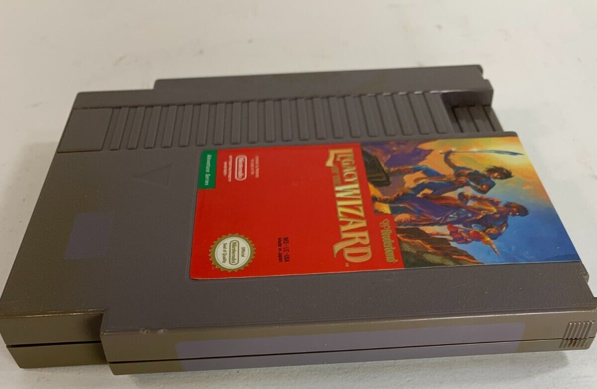Legacy of the Wizard (Nintendo NES, 1989) Game Cartridge - Tested and Working