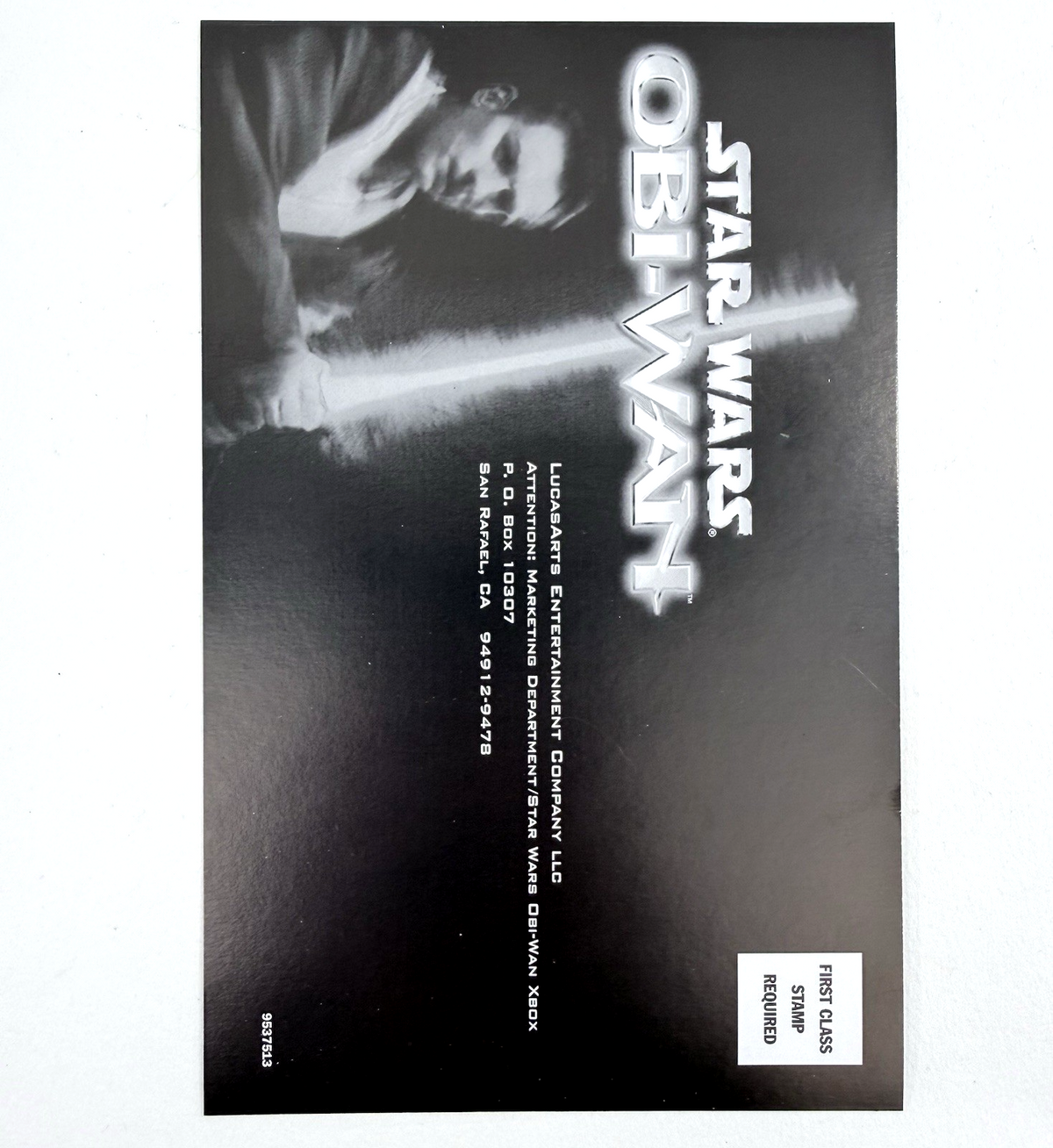 Star Wars: Obi-Wan (Microsoft Xbox, 2001) Game Case Manual Registration - Tested