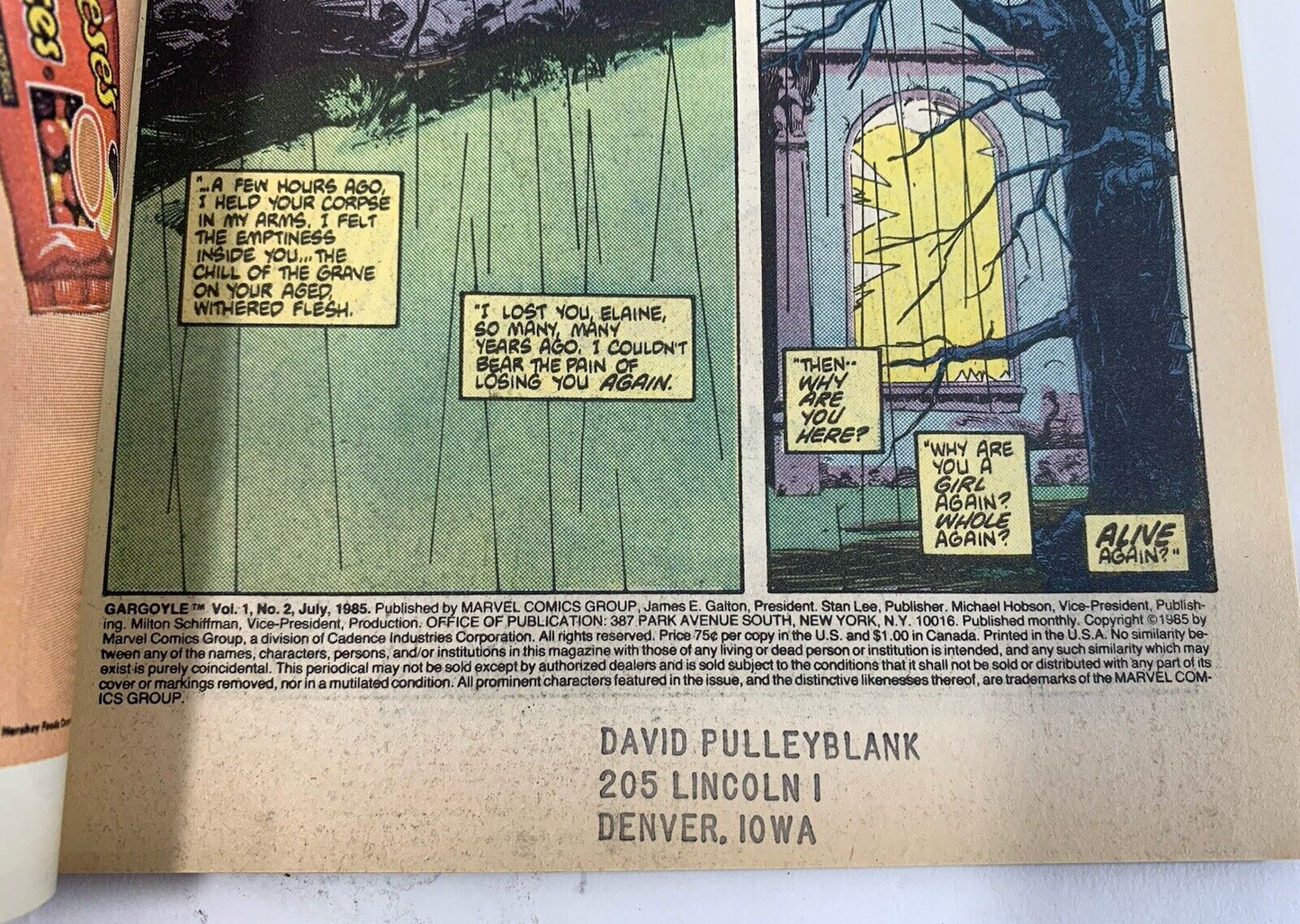 Marvel Comics 1985 Limited Series The Gargoyle #1 2 3 4 Full Set