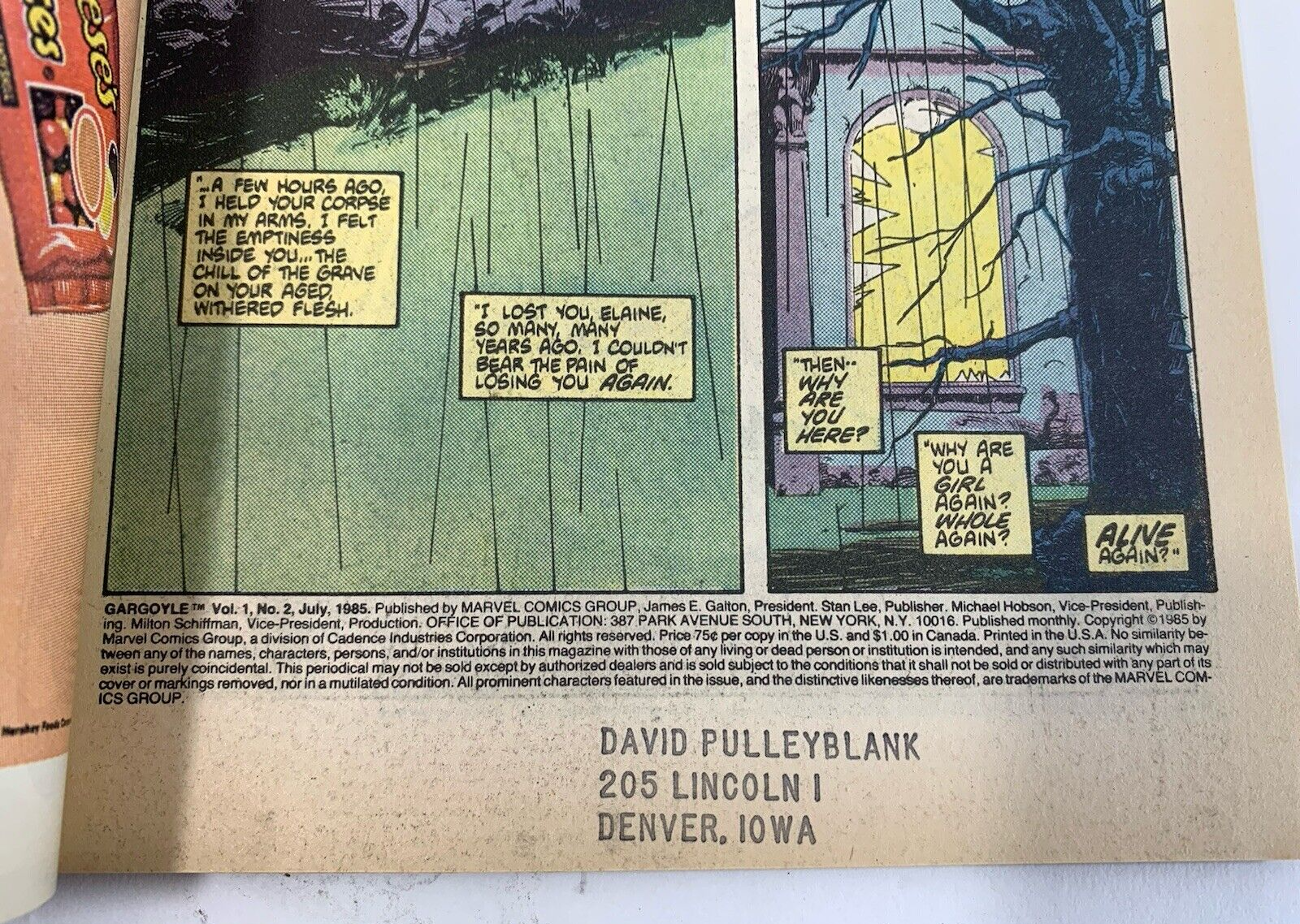 Marvel Comics 1985 Limited Series The Gargoyle #1 2 3 4 Full Set