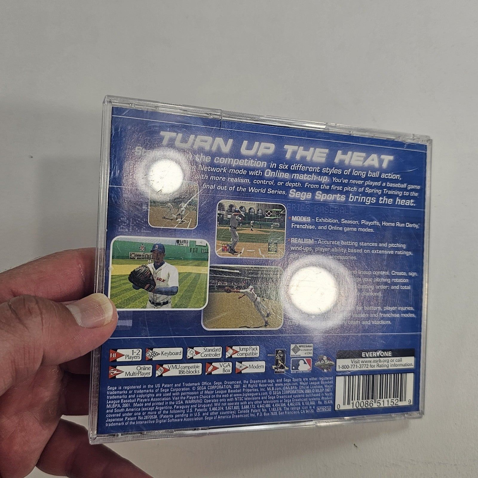 World Series Baseball 2K2 (Sega Dreamcast, 2001) Game Case Manual - Tested