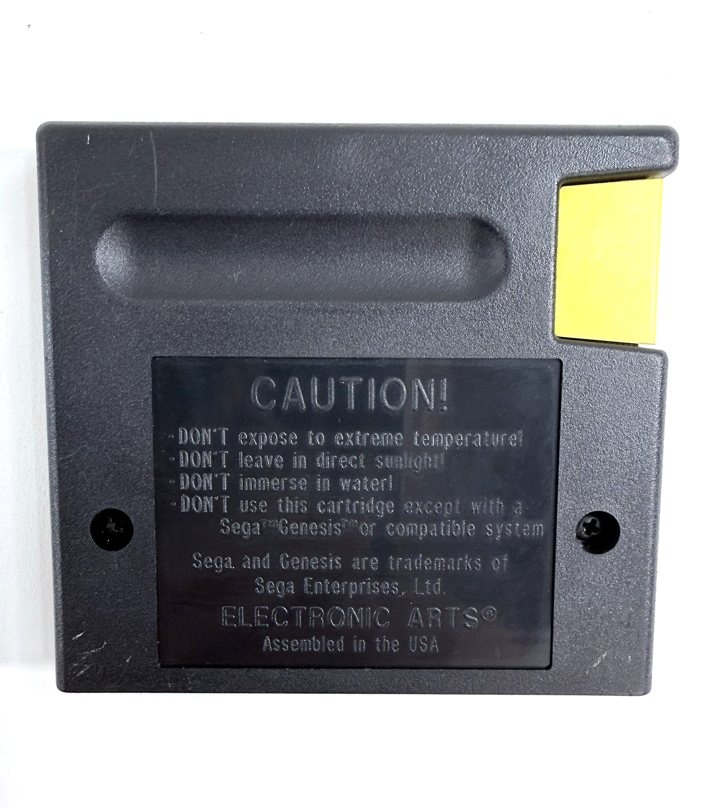John Madden Football '93 (Sega Genesis, 1993) Game, Case, Registration, Insert