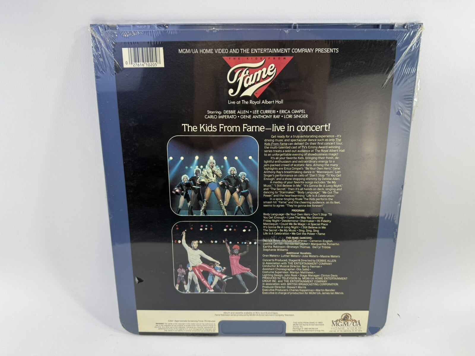 The Kids from FAME Live at Royal Albert Hall (CED Videodisc, 1983) New, Sealed