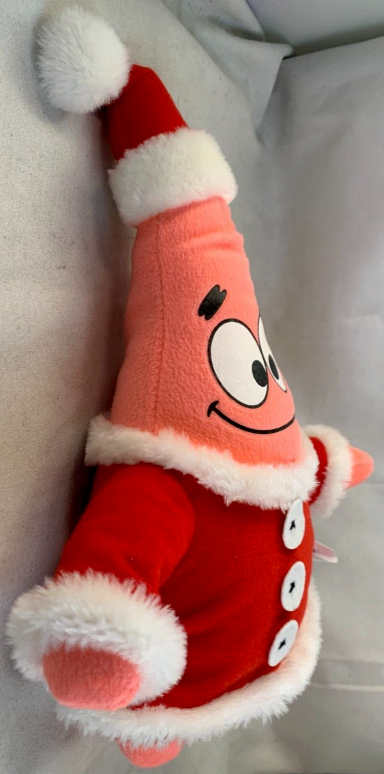 Nanco 2006 Spongebob Squarepants 12" Patrick Star Santa Suit Plush Viacom