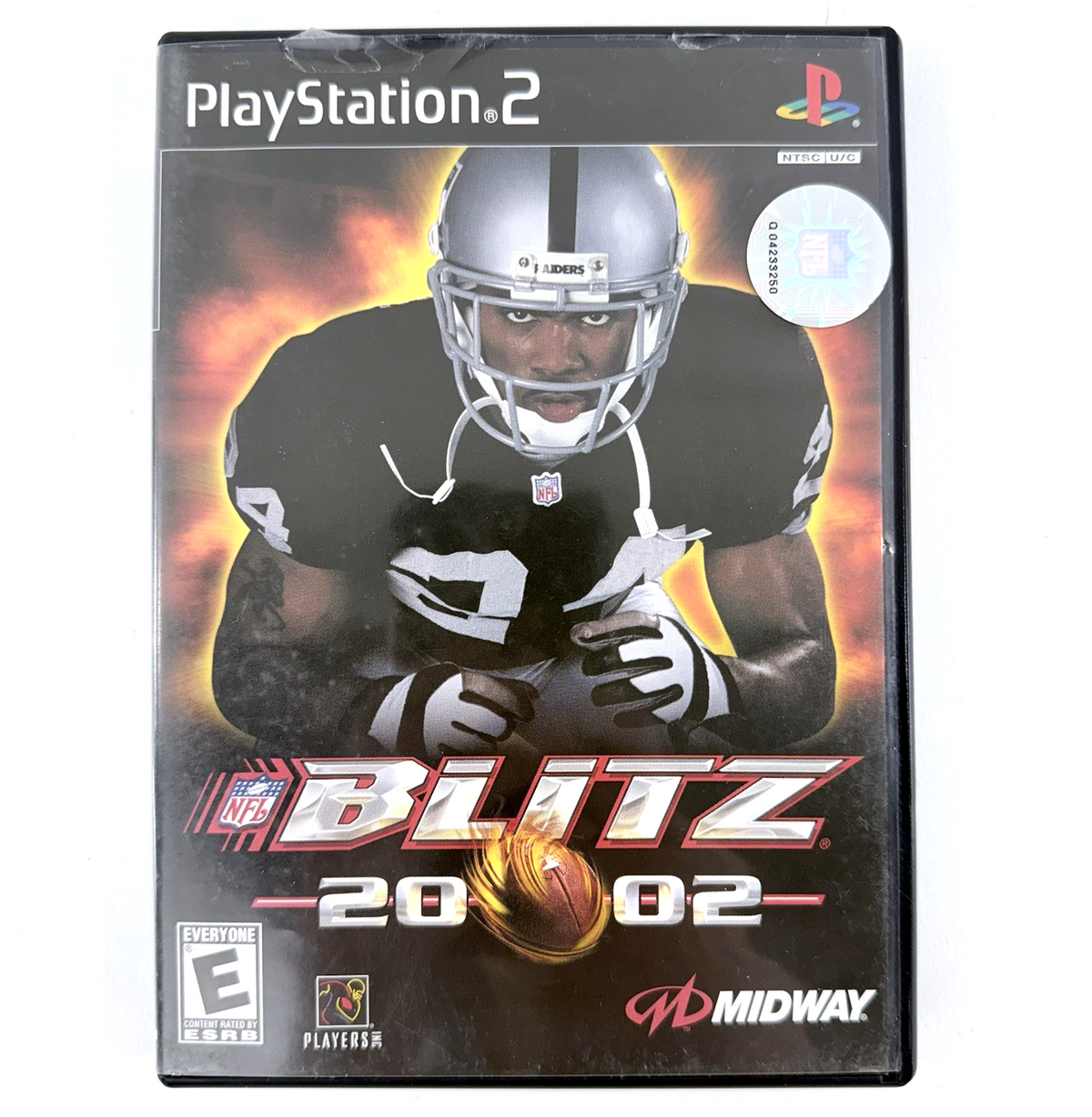 NFL Blitz 2002 (PlayStation 2, 2001) Game Case Manual Registration Card - Tested