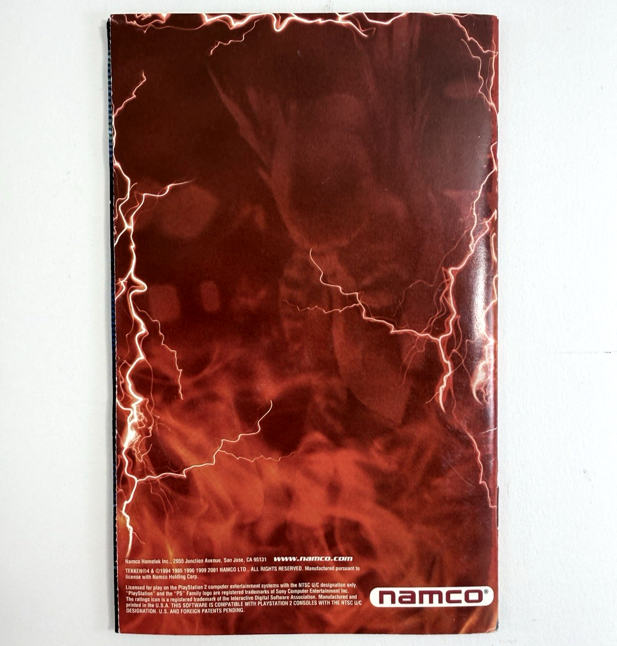 Tekken 4 (Sony PlayStation 2, 2002) Game Case Manual Registration Card - Tested