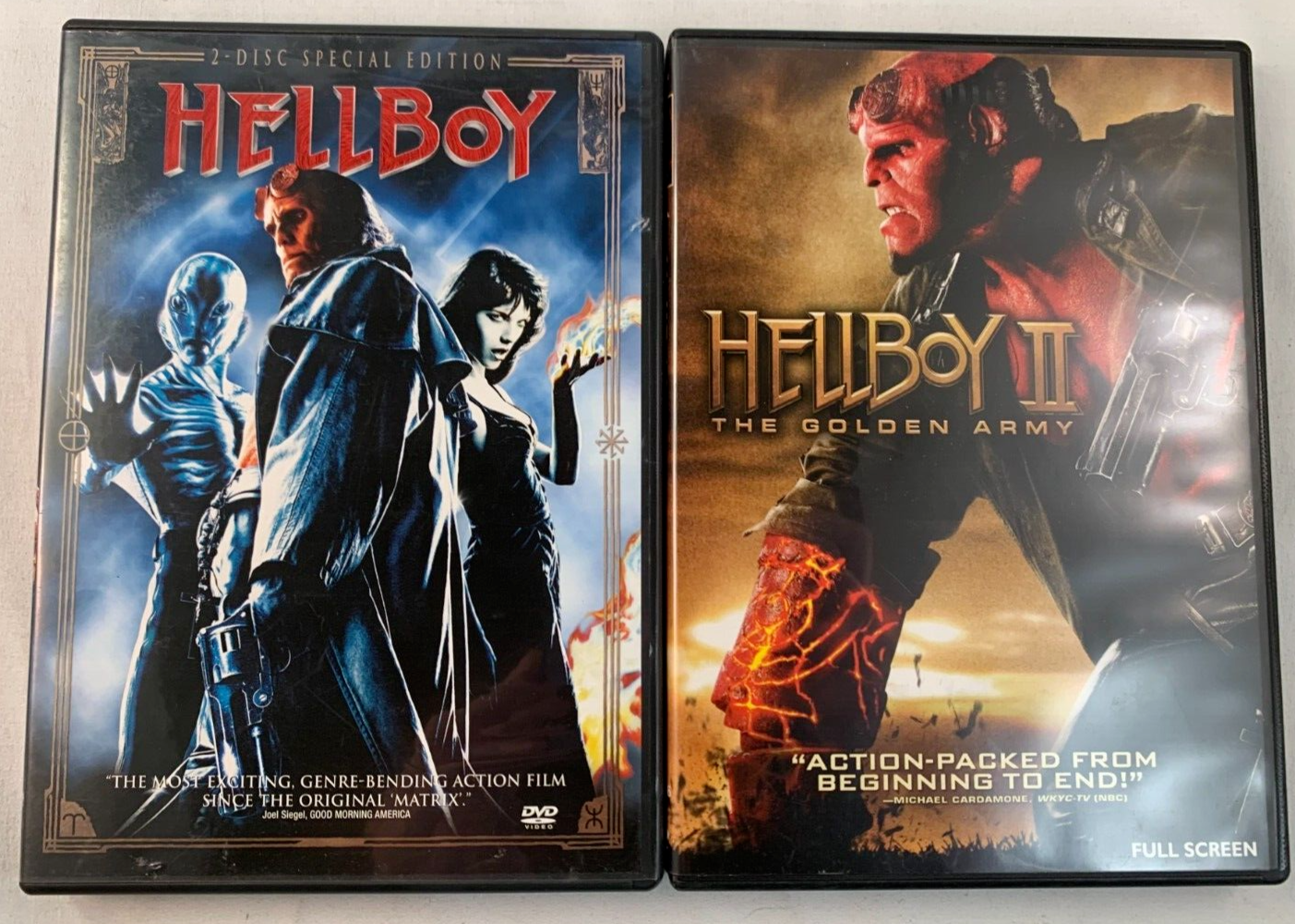 Hellboy/Hellboy II The Golden Army (DVD bundle) - Tested and Working