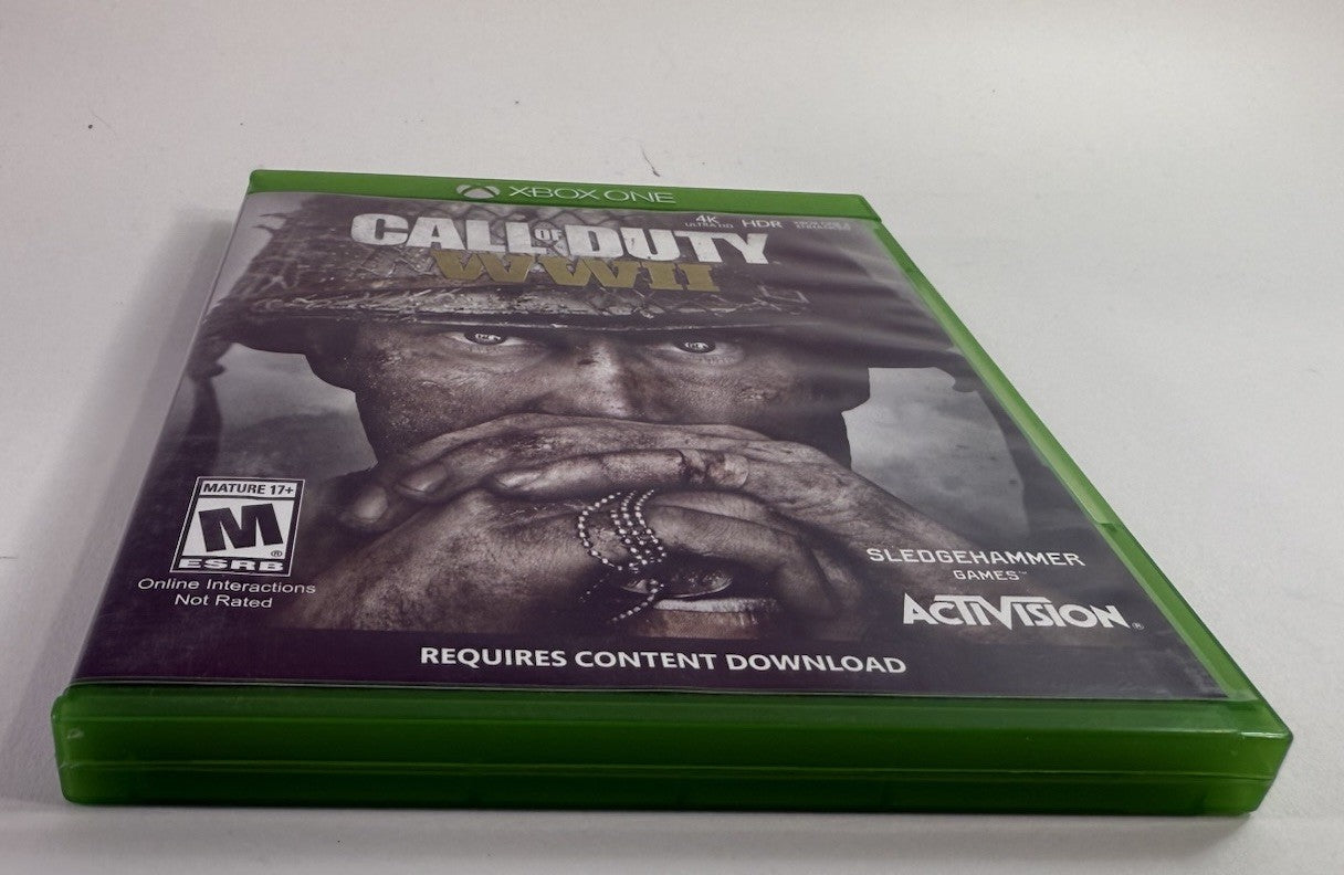 Call of Duty: WWII (Microsoft Xbox One, 2017) Game Case Insert - Tested