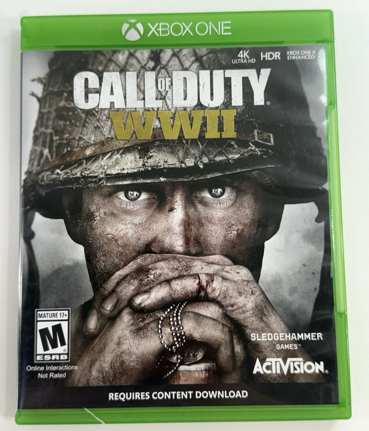 Call of Duty: WWII (Microsoft Xbox One, 2017) Game Case Insert - Tested