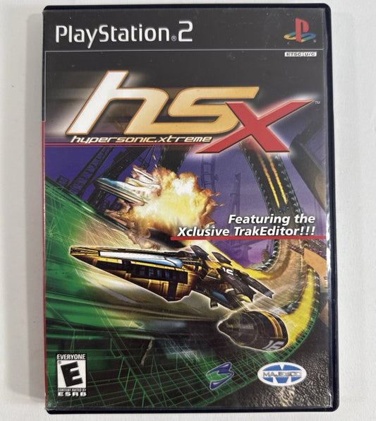 Hypersonic.Xtreme HSX (PlayStation 2, 2003) Game Case Manual - Tested