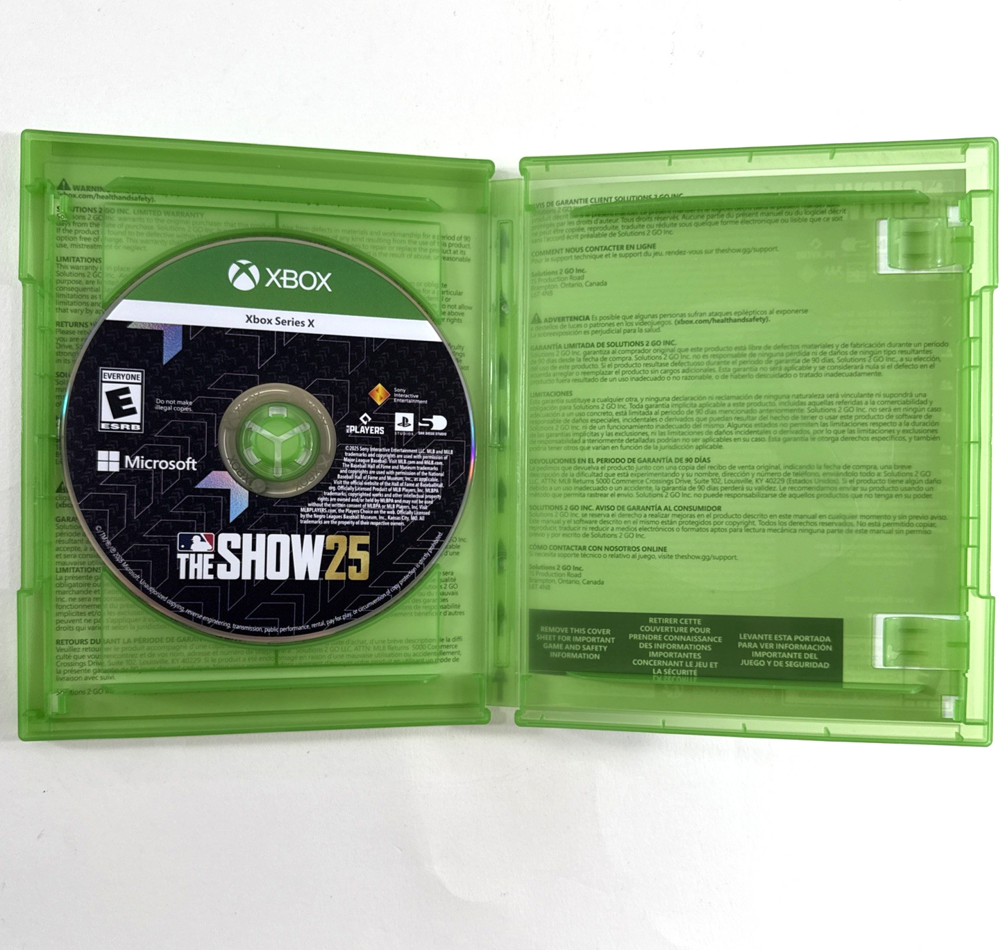 MLB The Show 25 (Microsoft Xbox Series X|S, 2025) Game and Case - Tested