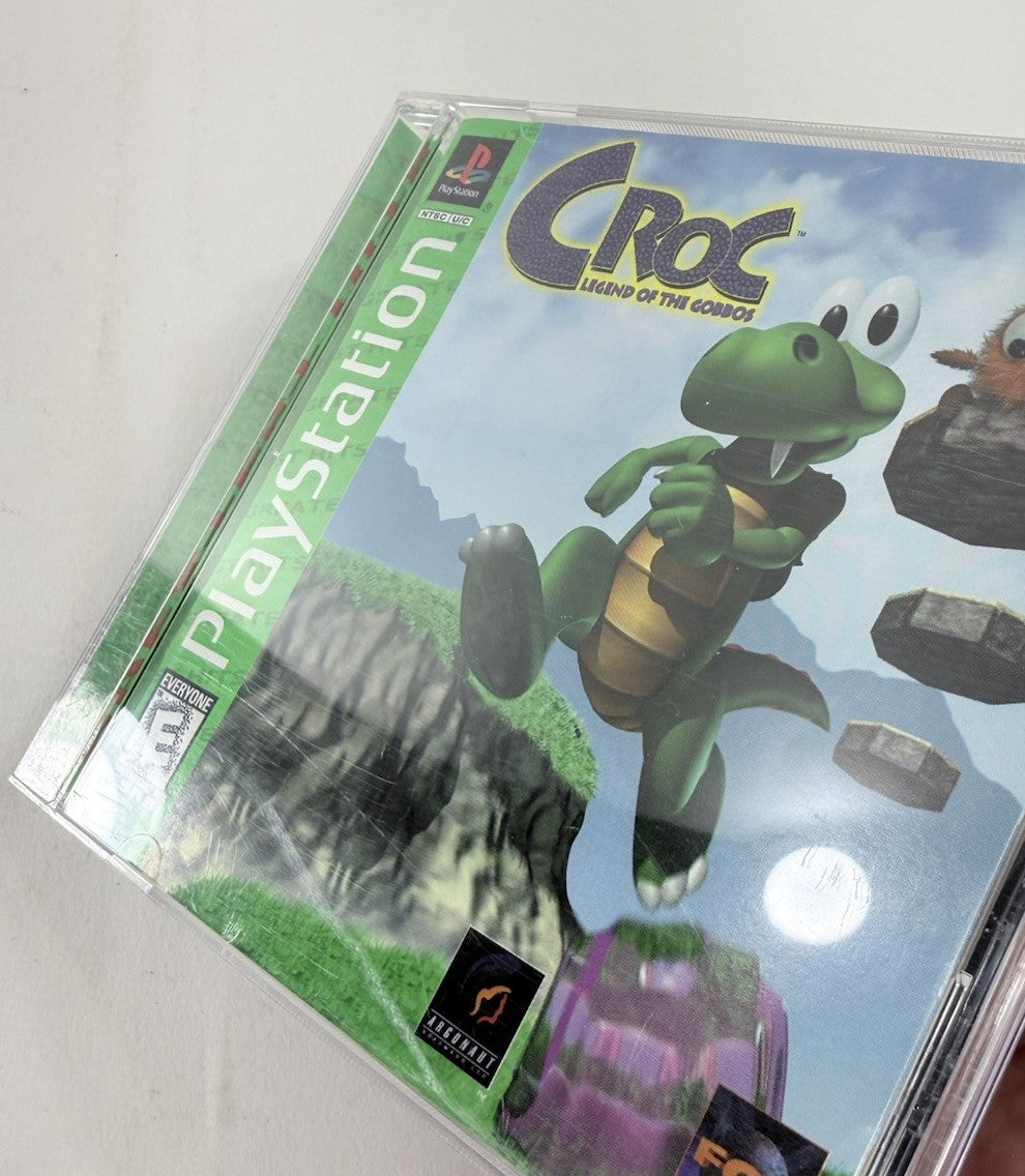 Croc: Legend of the Gobbos (PlayStation 1, 1998) Game Case Manual Registration