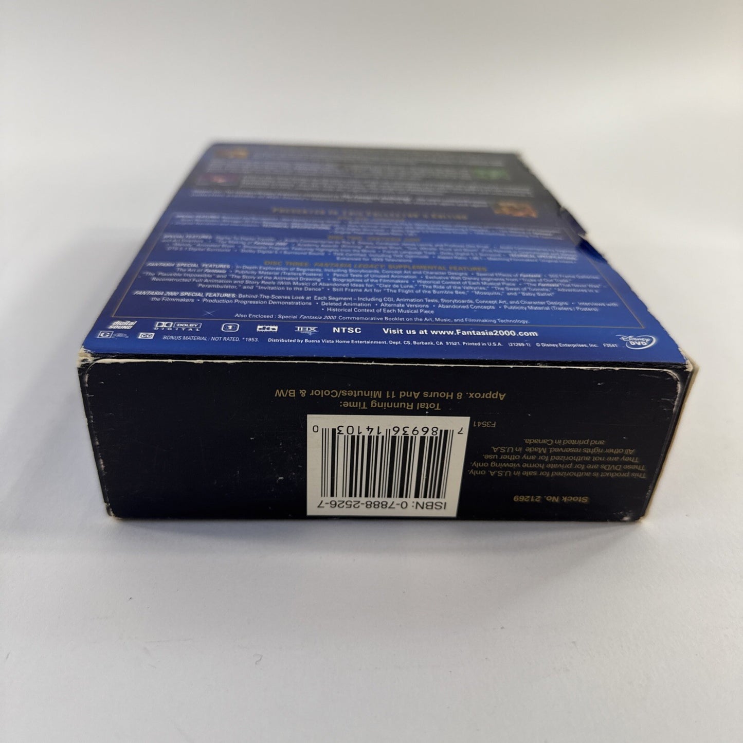 Fantasia Anthology (DVD, 2000, 3-Disc Set) Tested And Working