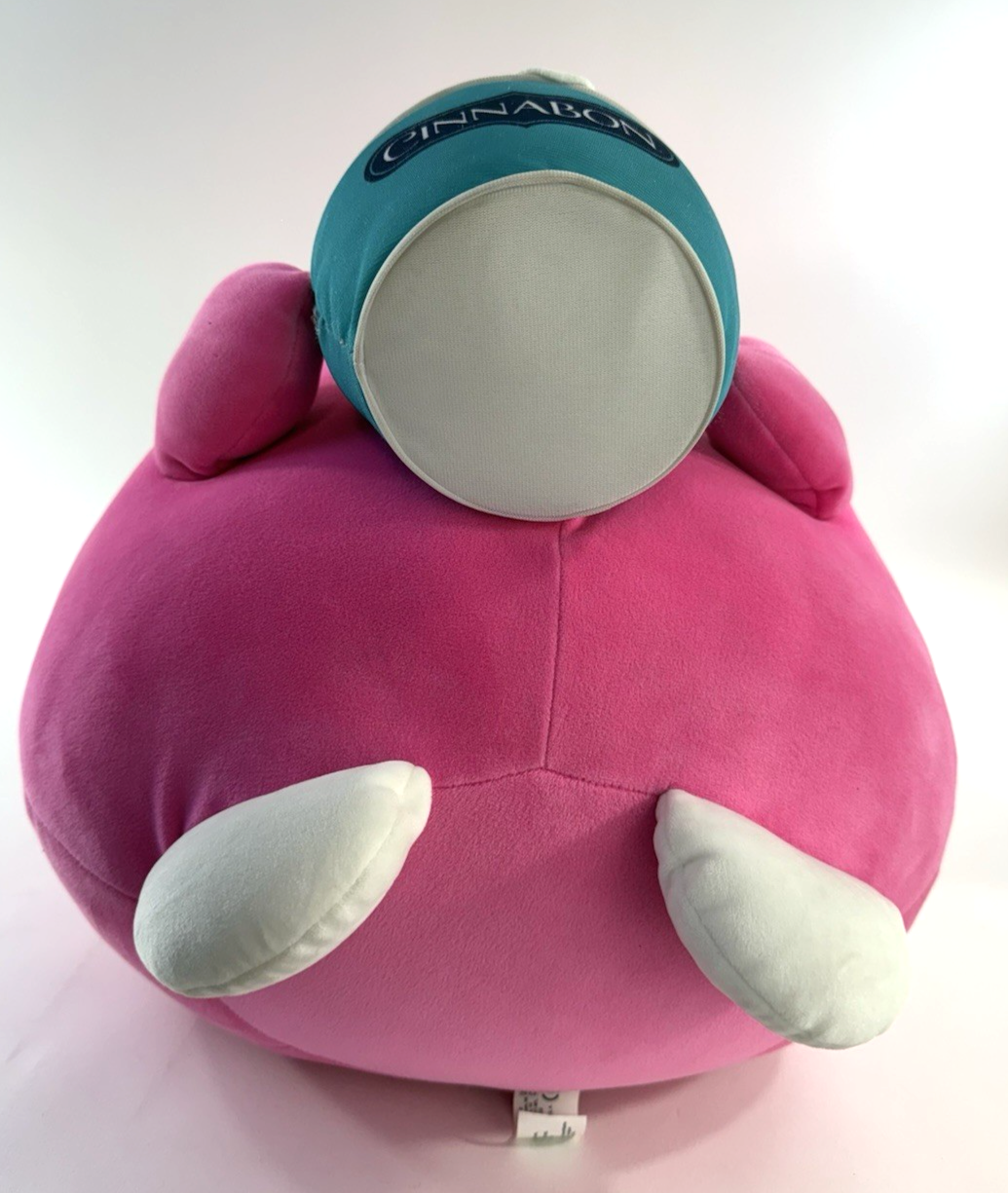 Zuru 14” Snackles Britney Pink Bunny Holding Cinnabon Plush