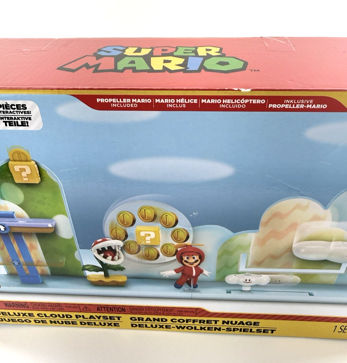 Jakks Pacific 2021 Super Mario Deluxe Cloud Playset - New, Factory Sealed