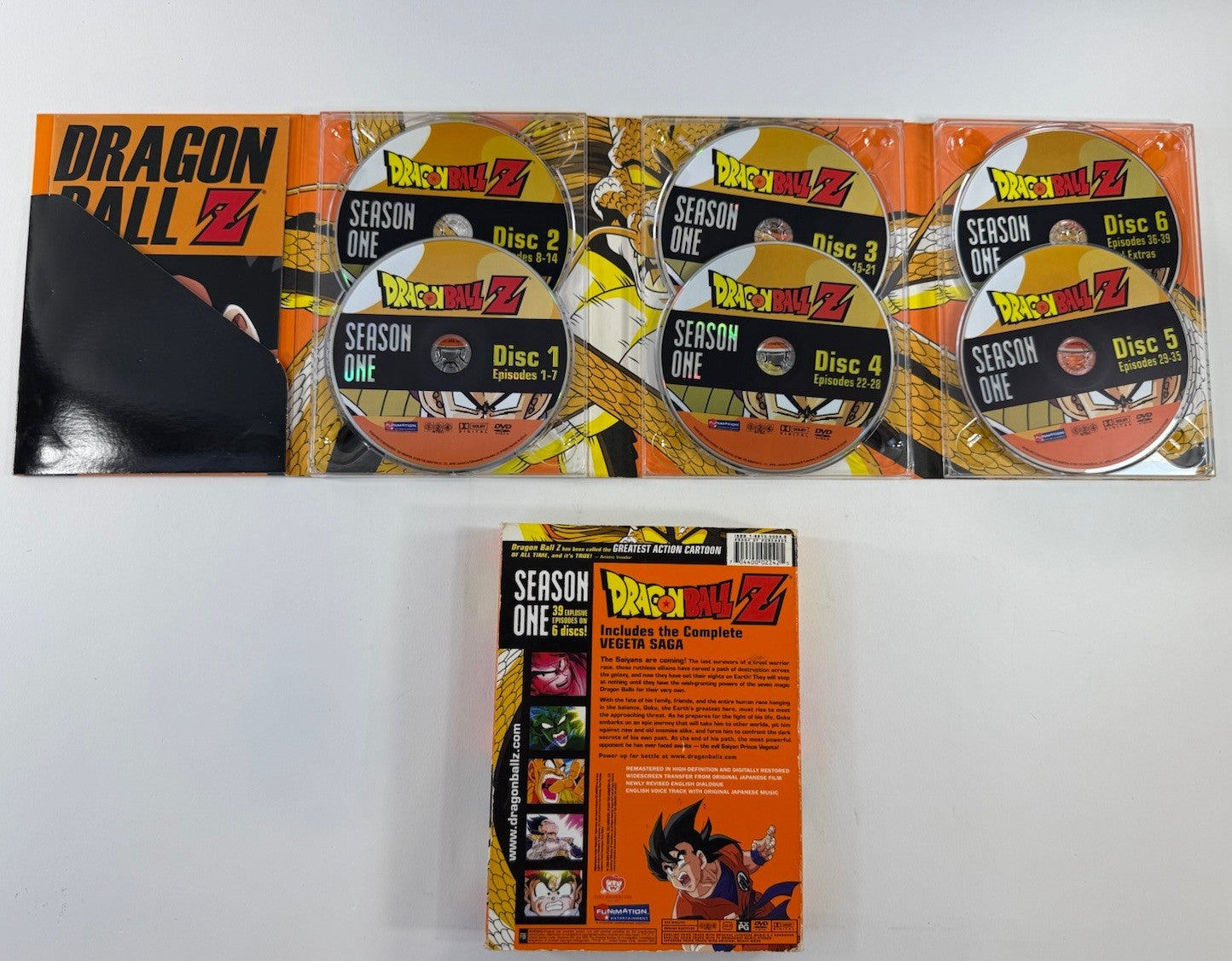 Dragon Ball Z: Season 1  (DVD Box Set, 2006) Vegeta Saga - Tested and Working