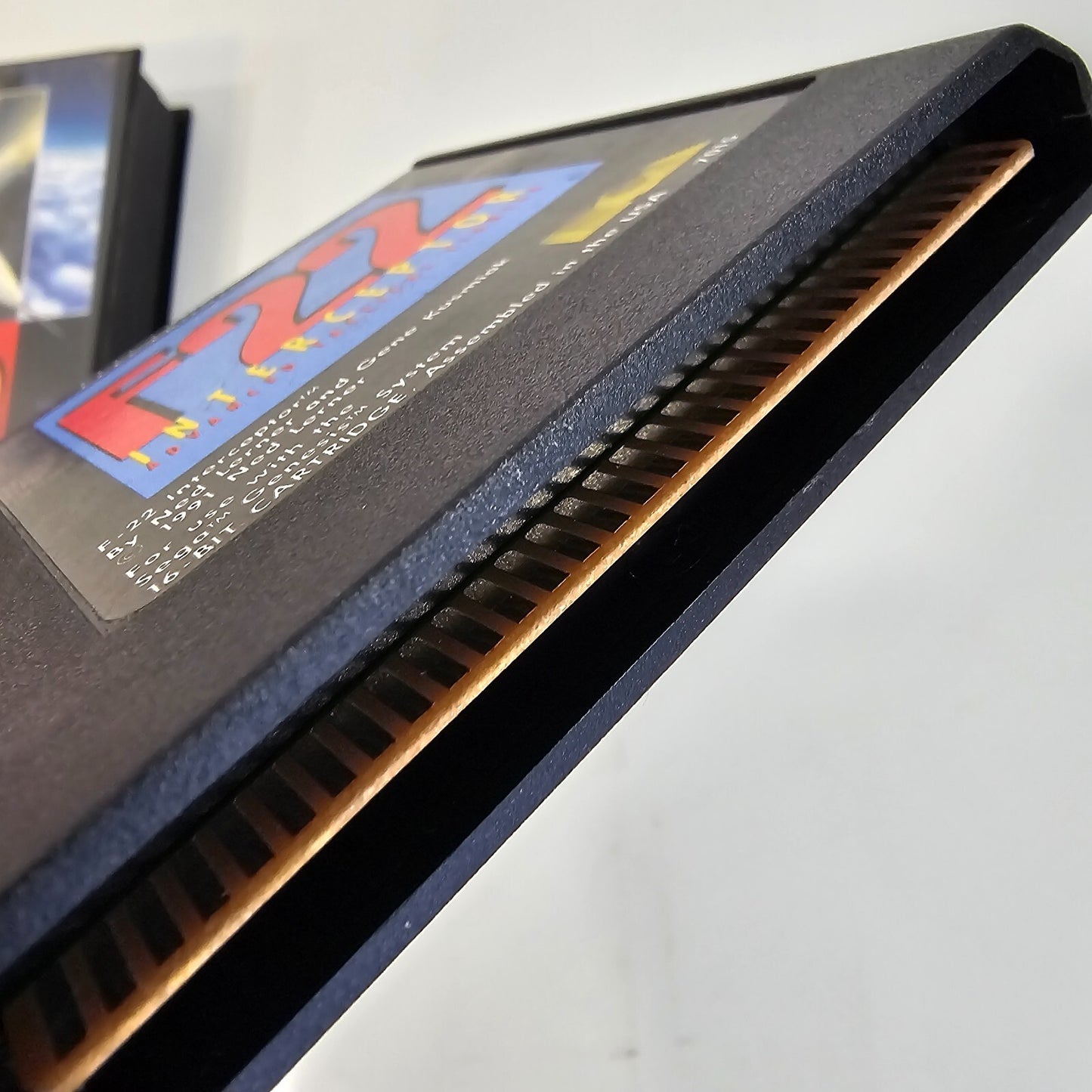 F22 Interceptor (Sega Genesis, 1991) Game and Case - Tested