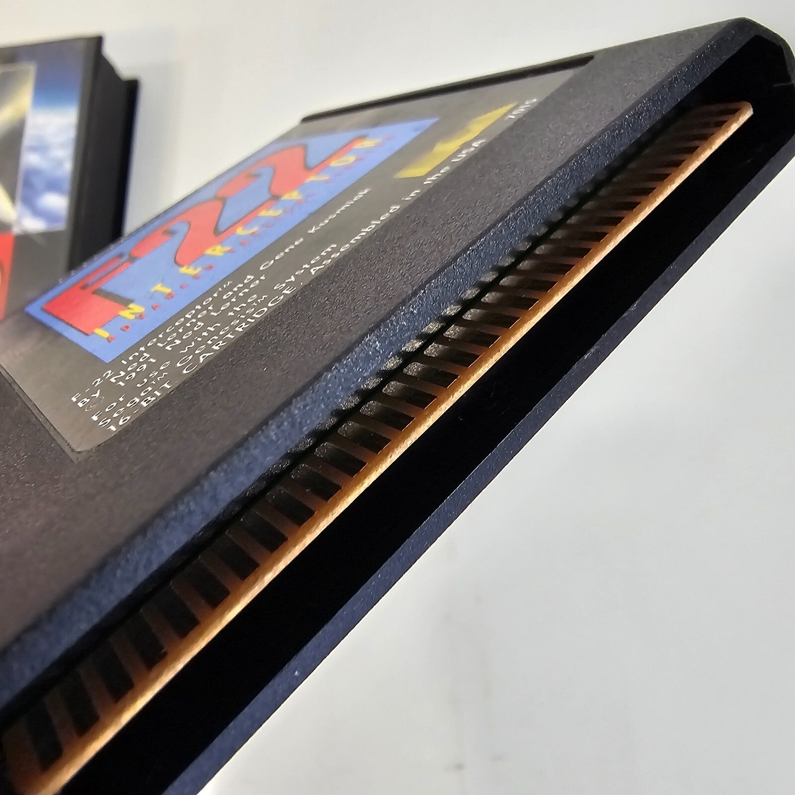 F22 Interceptor (Sega Genesis, 1991) Game and Case - Tested