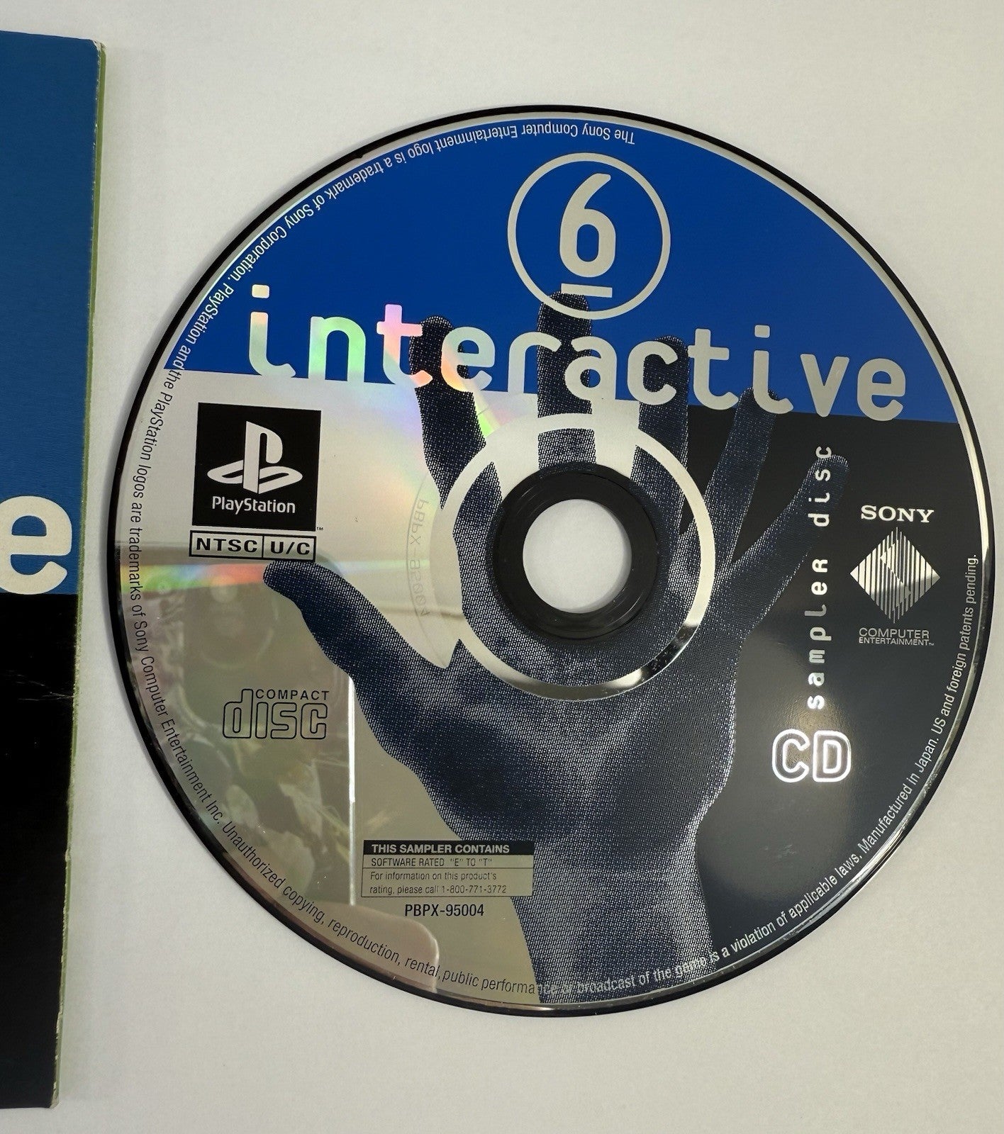 Interactive CD Sampler Disc 6 (PlayStation 1, 1998) Disc and Sleeve - Tested