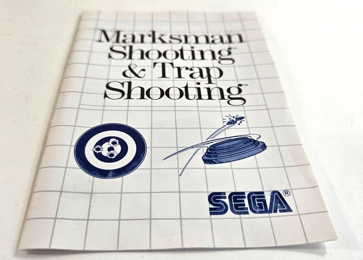Marksman Shooting & Trap Shooting (Sega Master System, 1987) Game Case Manual