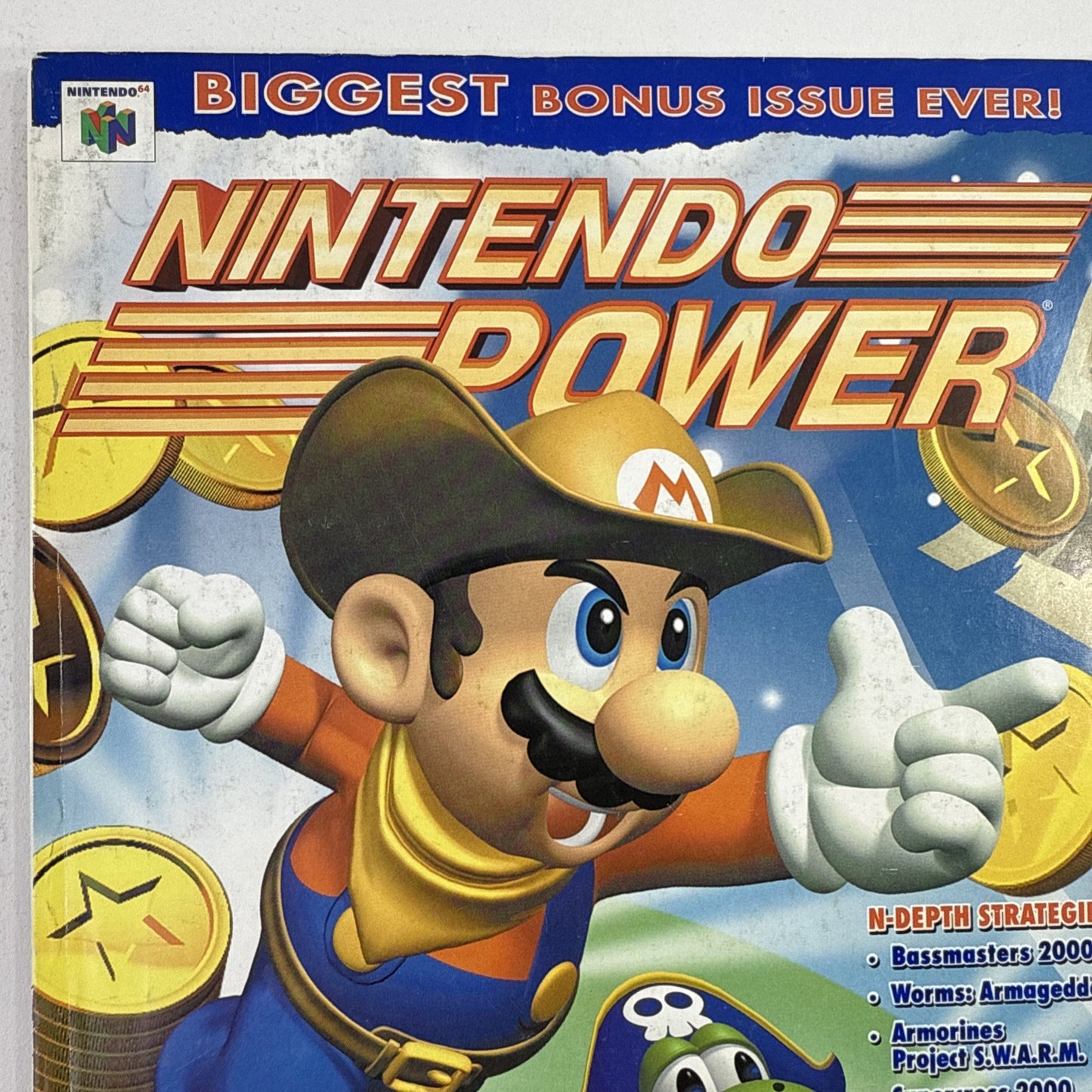 Nintendo Power Magazine Jan. 2000 Vol. 128 Mario Party 2 w/Poster & Comic