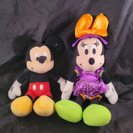 Disney Mickey and Minnie plush lot of 2