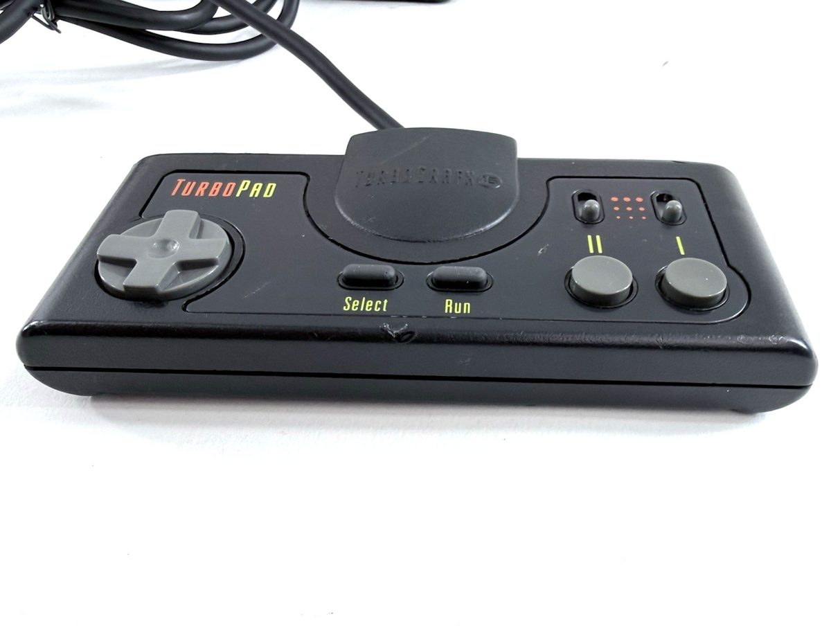 NEC TurboGrafx-16 HES-TGX-01 Console with TurboPad and Cables - Tested & Cleaned