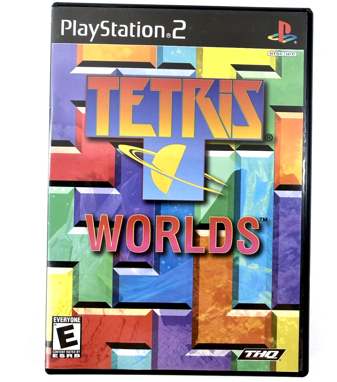 Tetris Worlds (Sony PlayStation 2, 2002) Game, Case, Manual - Tested and Working