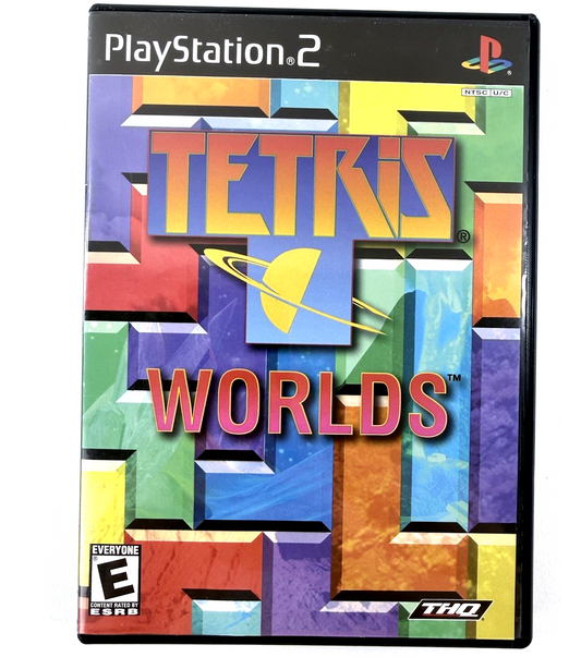 Tetris Worlds (Sony PlayStation 2, 2002) Game, Case, Manual - Tested and Working