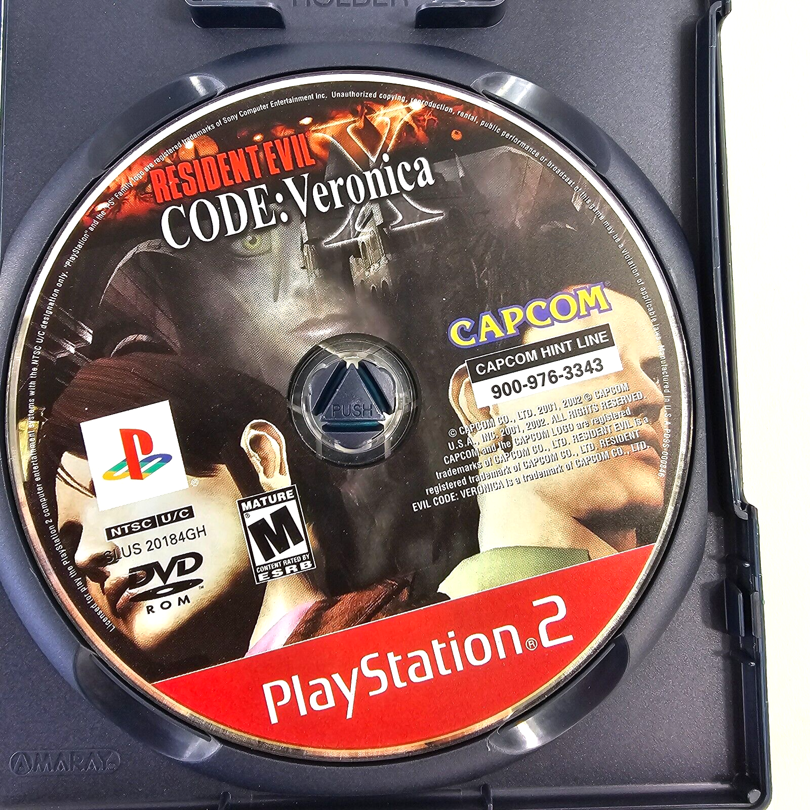 Resident Evil Code: Veronica X (PlayStation 2, 2001) Game Case Manual - Tested