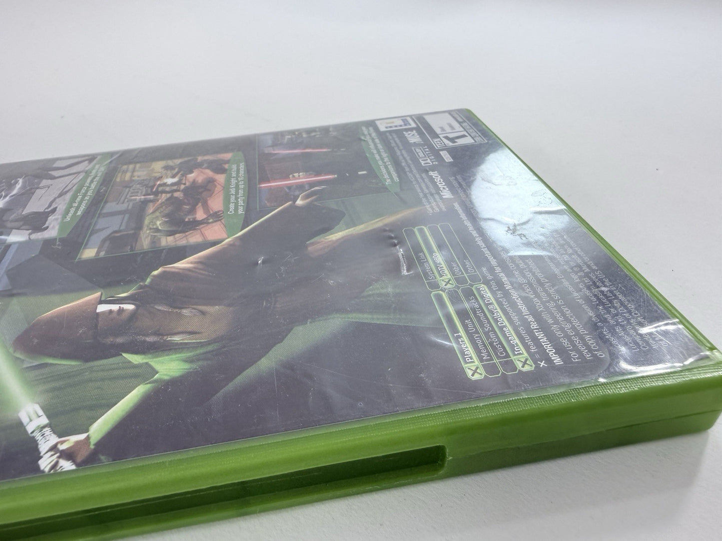 Star Wars Knights of the Old Republic II (Xbox, 2004) Game Case Manual Reg. Card