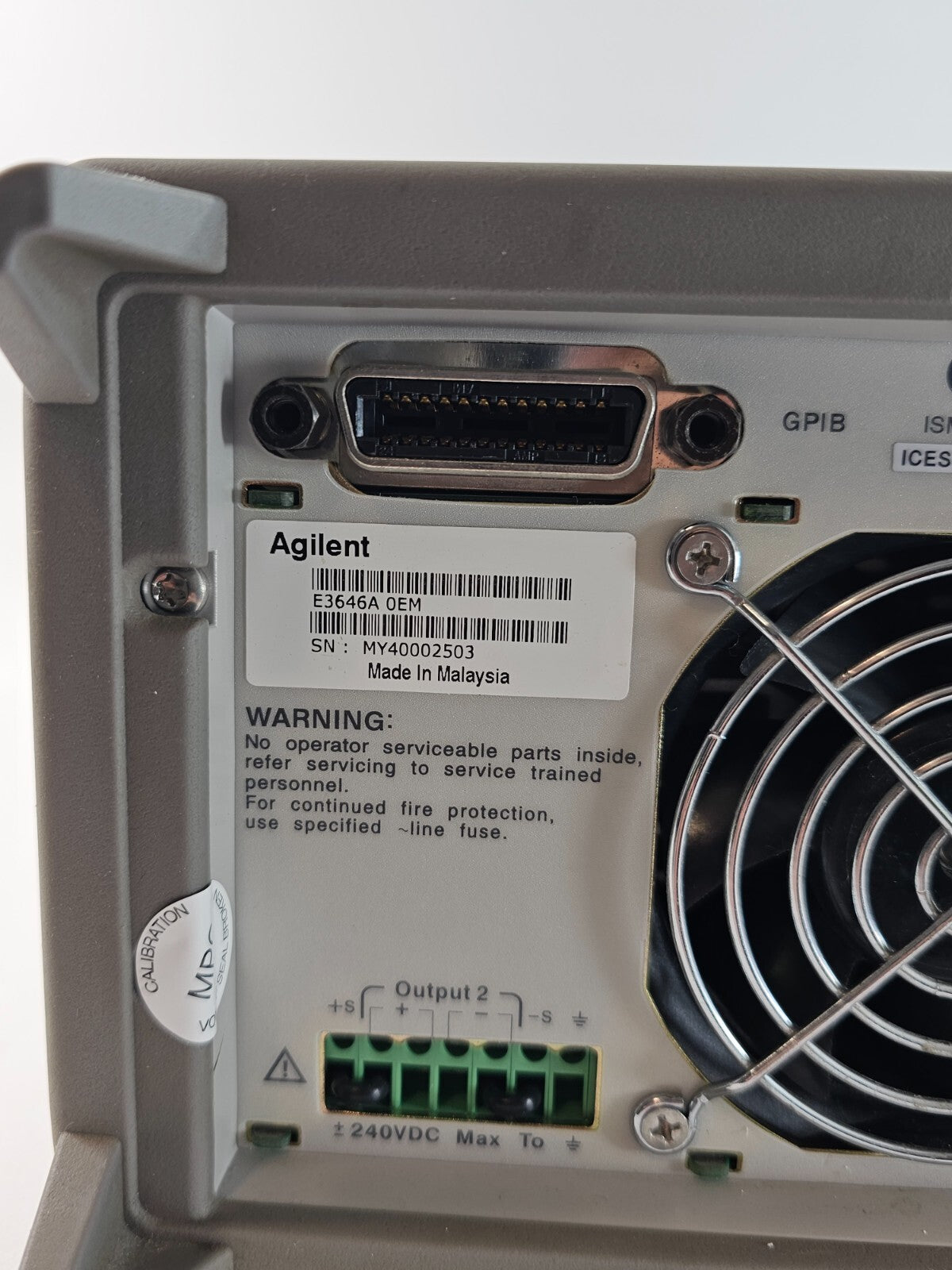 Agilent E3646A Dual Output DC Power Supply 0-8V,5A/0-20V,2.5A - Tested - 2503