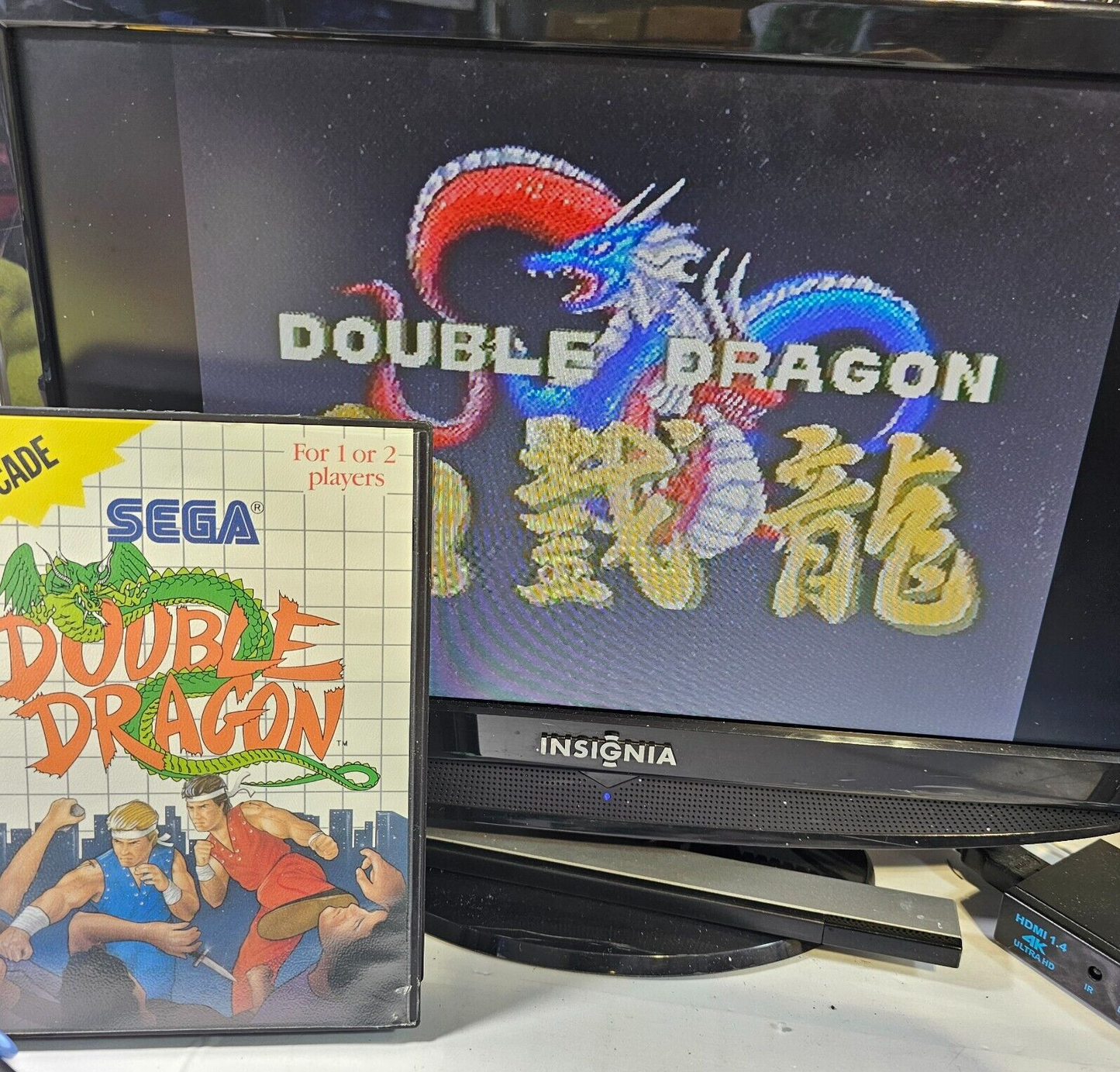Double Dragon (Sega Master System, 1988) Game Case Manual - Tested and Working