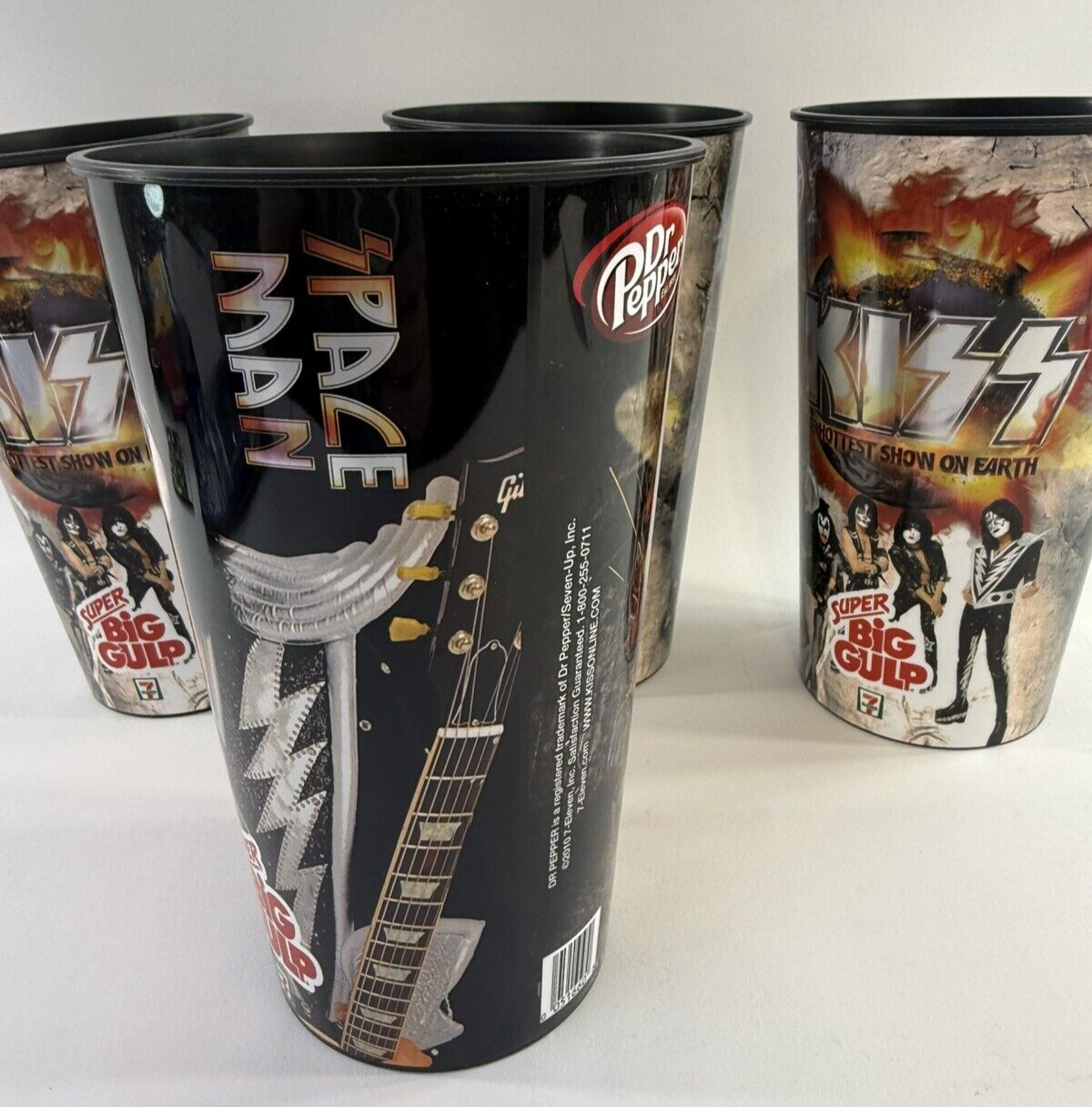 7-Eleven 2010 KISS Super Big Gulp Cups - Complete Set of 4