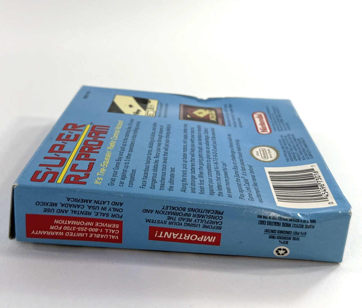 Super R.C. PRO-AM (Nintendo GameBoy, 1998) Game Box Manual Inserts -  Tested