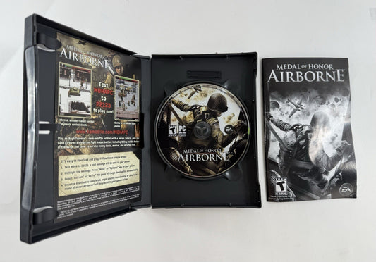 Medal of Honor: Airborne (PC DVD, 2007) Game, Case, Manual, and Insert