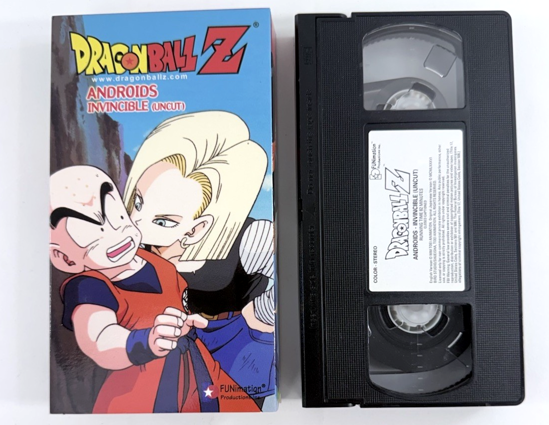 Dragon Ball Z Uncut Android Saga (VHS Set, English Dubbed) - Tested And Working