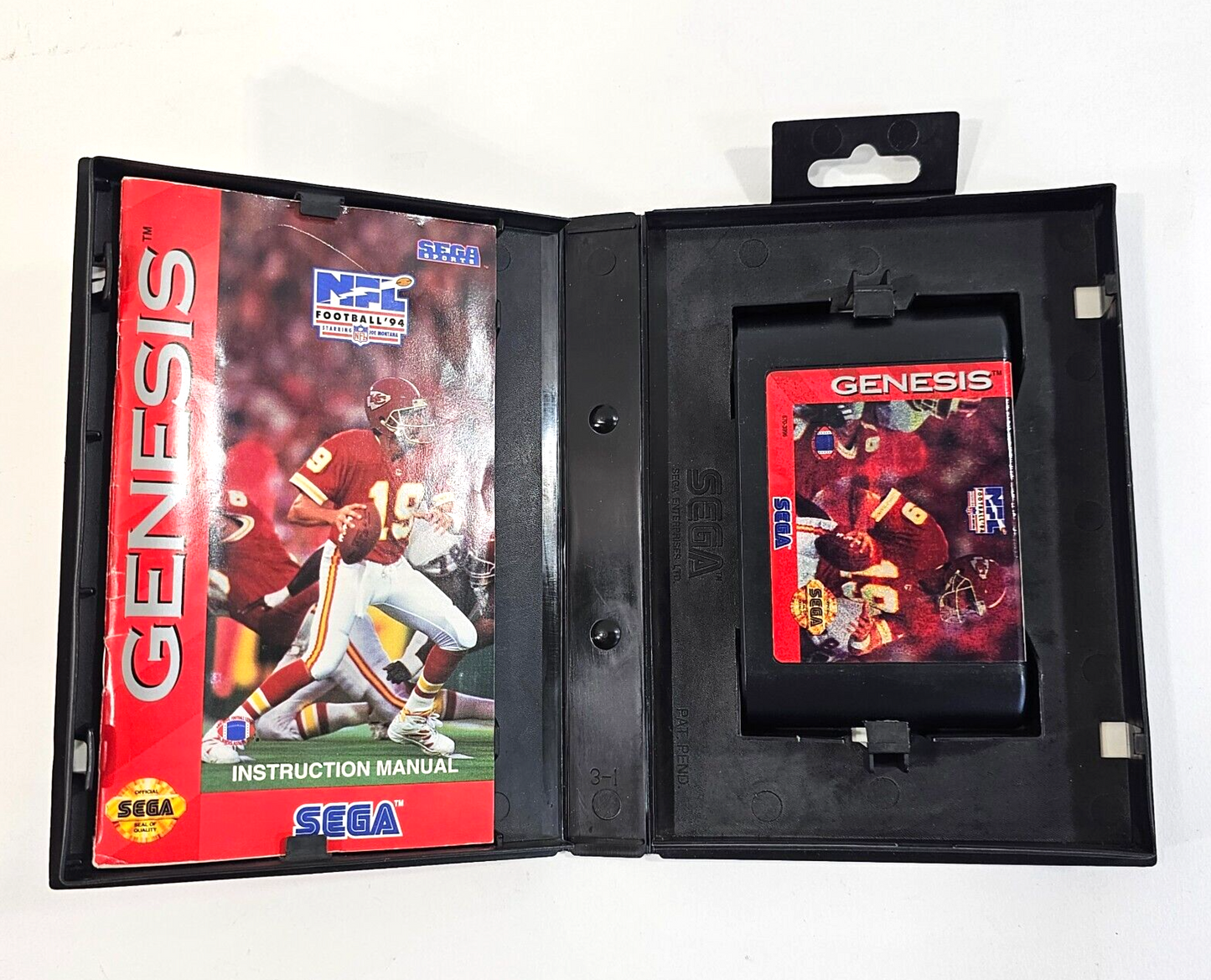NFL Football '94 Starring Joe Montana (Sega Genesis, 1993) Game Case Manual