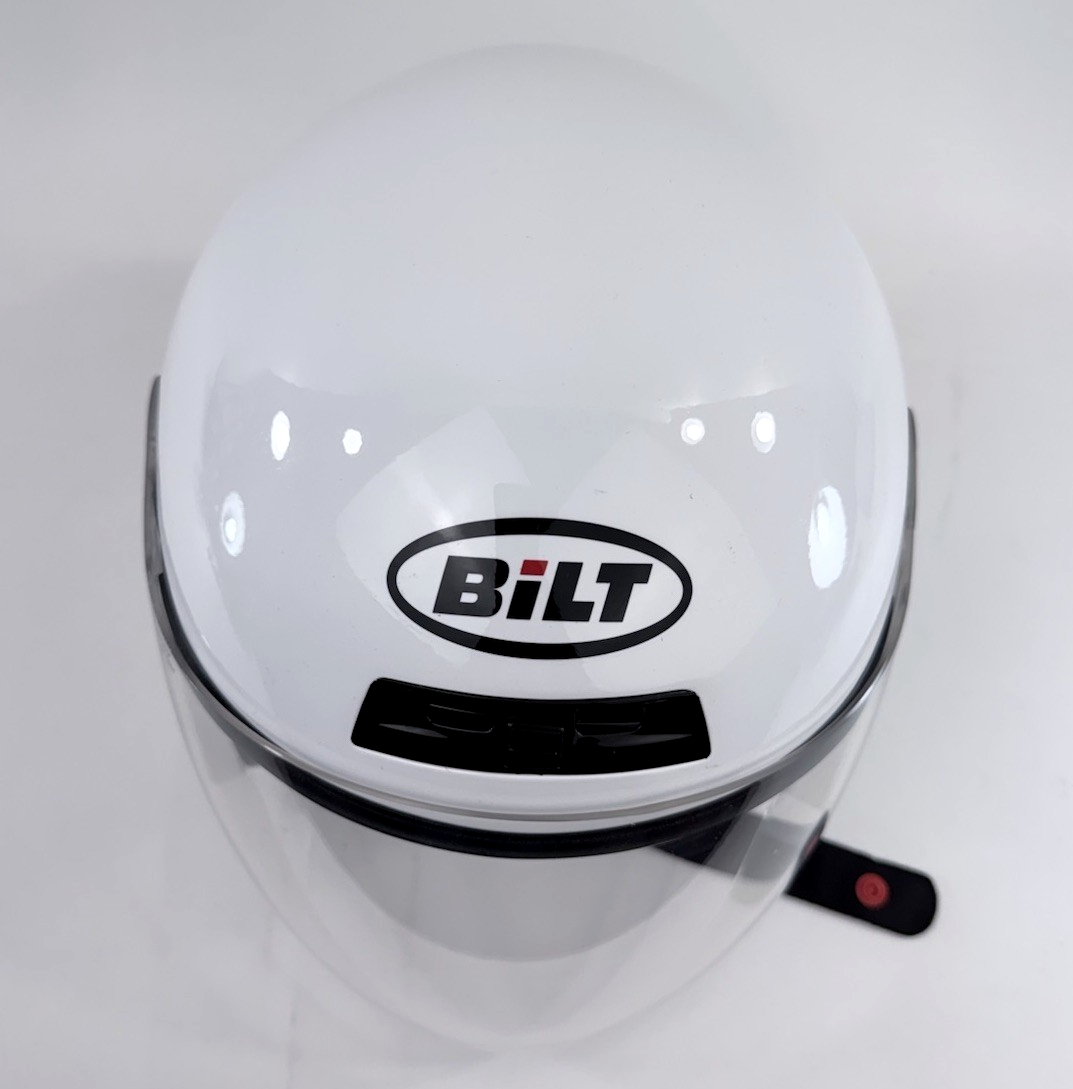 BiLT Women’s White Roadster Size M Open-Face Top Air Vent Motorcycle Helmet