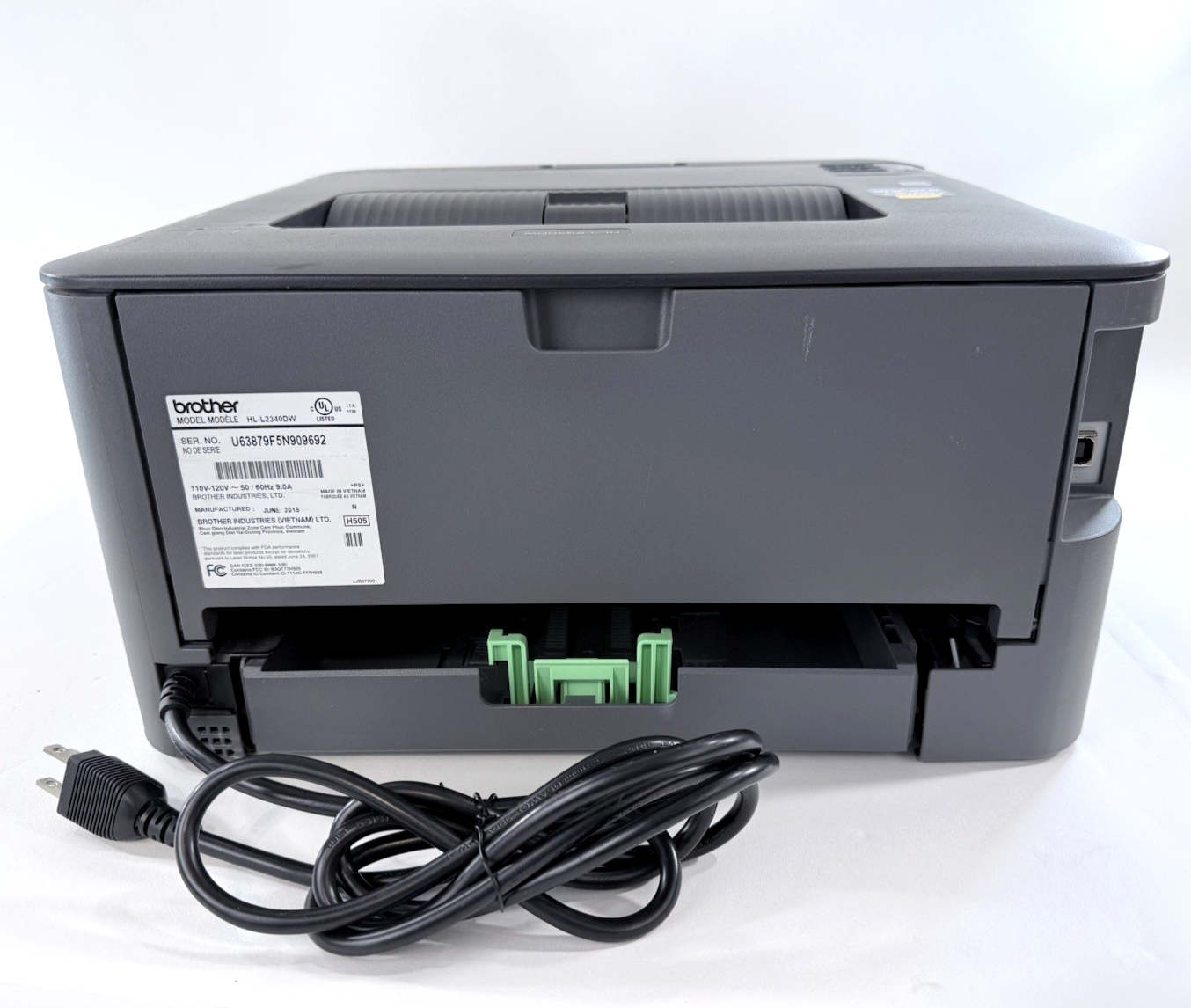 Brother HL-L2340DW Black & White Laser Monochrome Printer - Tested and Working