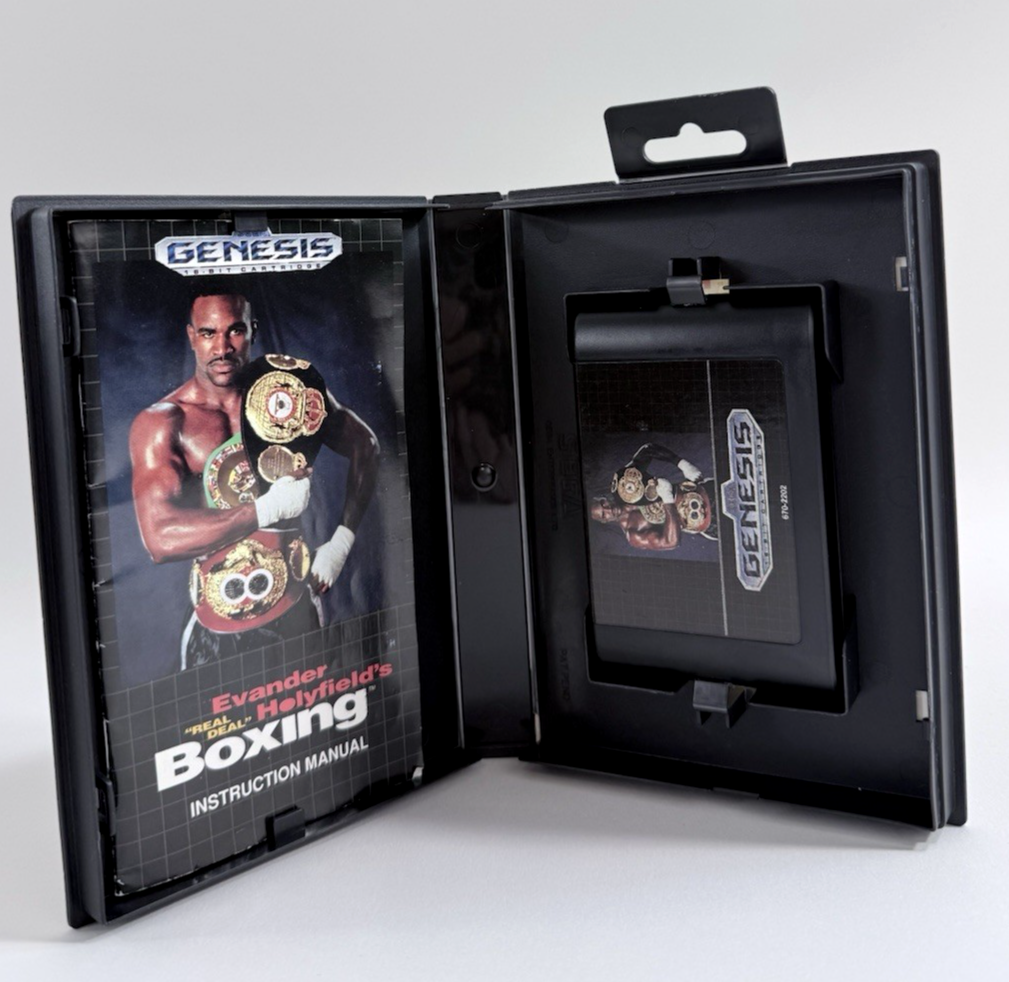 Evander Holyfield's "Real Deal" Boxing (Sega Genesis, 1992) Game, Case,  Manual