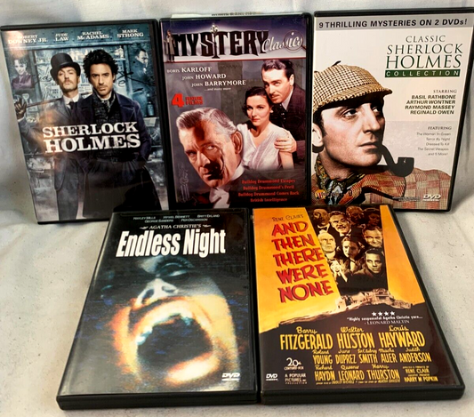 Sherlock Holmes (5 DVD Mystery Bundle) Endless Night/And Then There Were None...