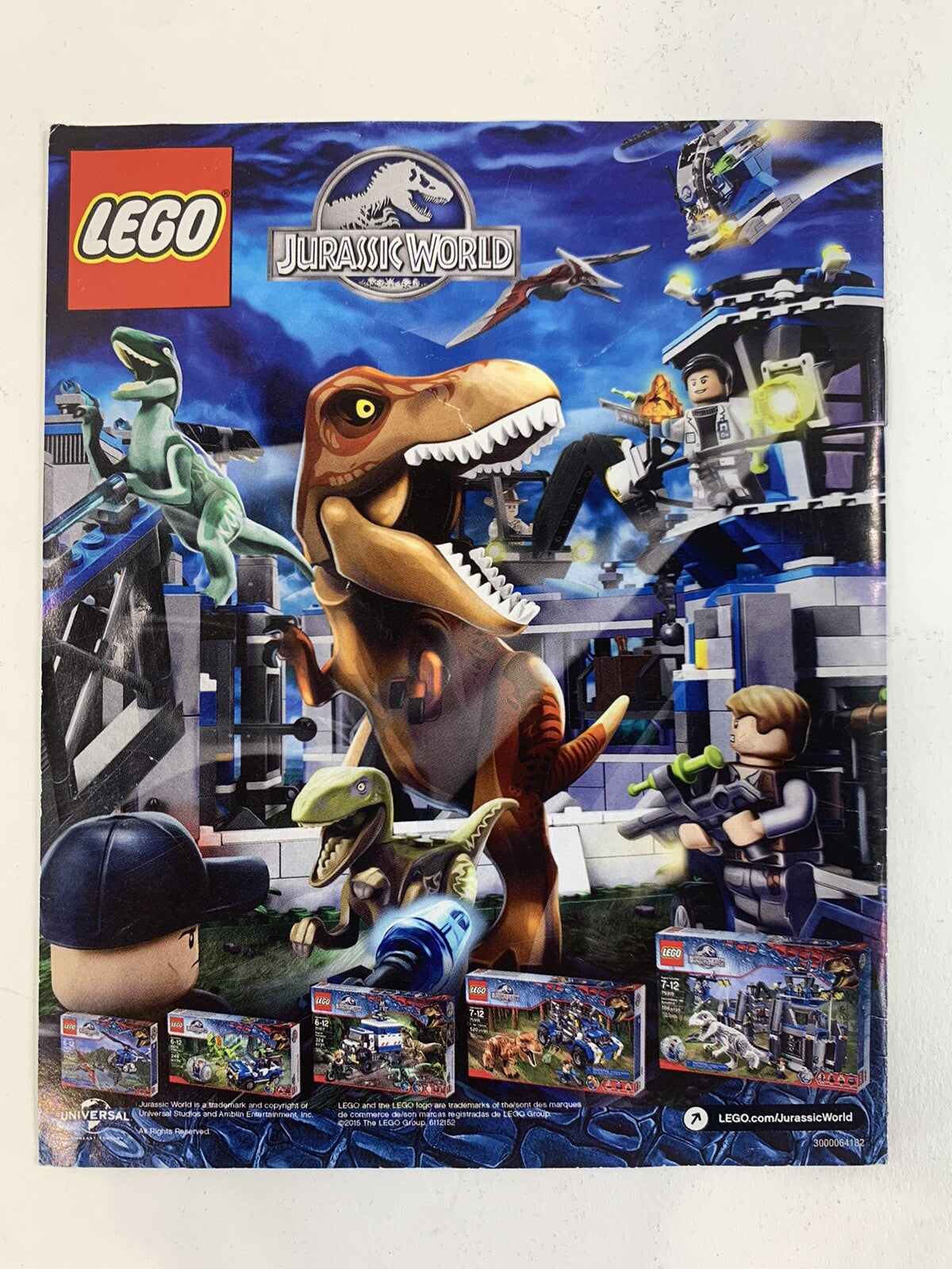 LEGO Jurassic World (Sony PlayStation 3, 2015) Game and Manual - Tested