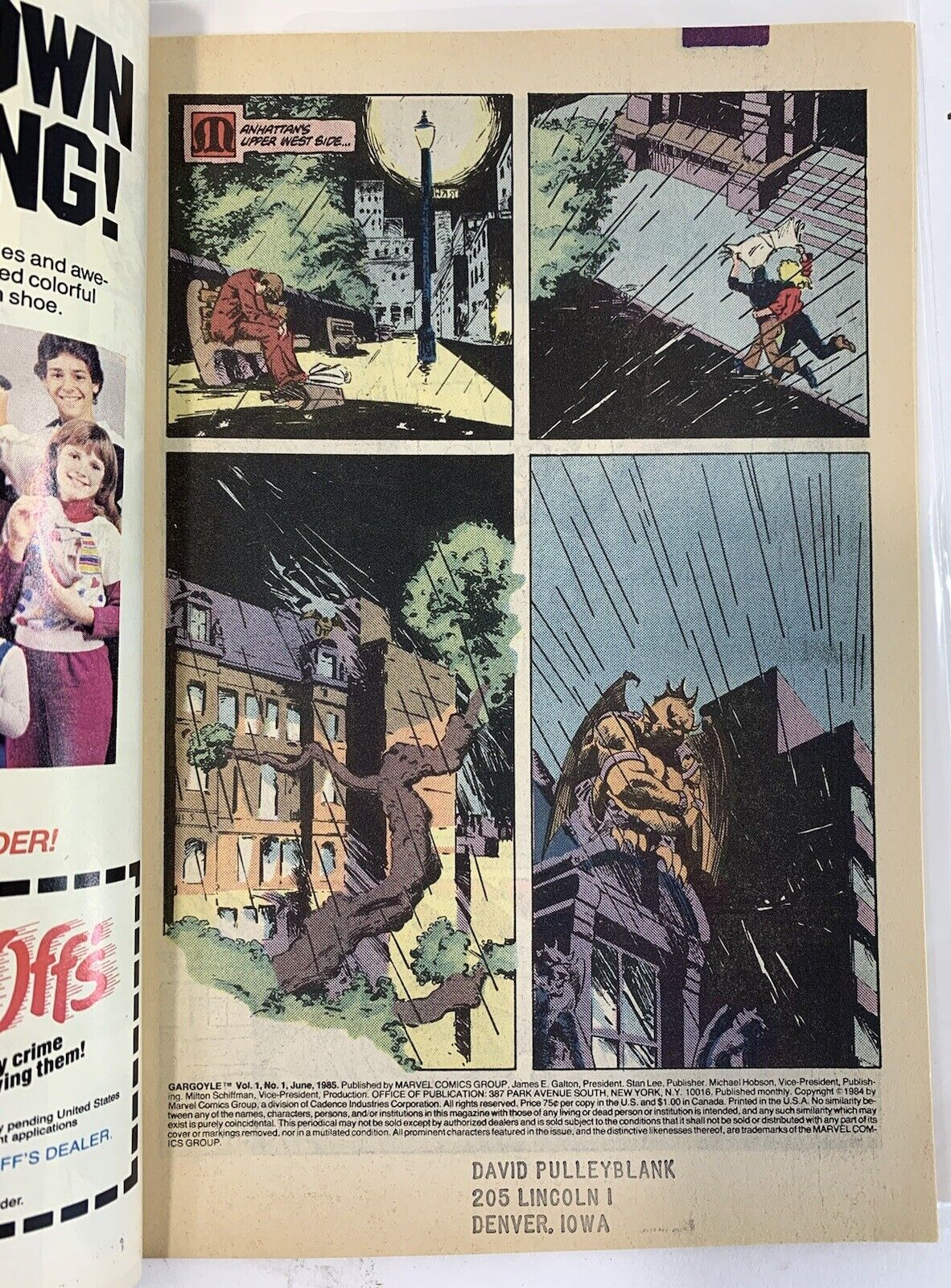 Marvel Comics 1985 Limited Series The Gargoyle #1 2 3 4 Full Set