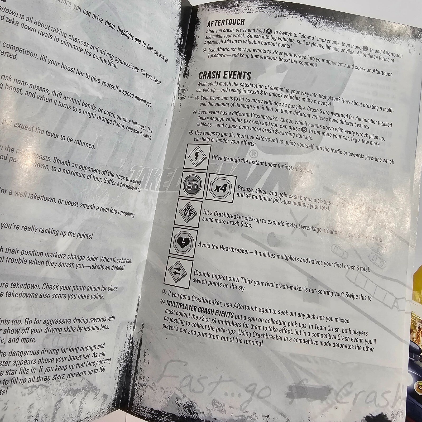 Burnout 3: Takedown (Microsoft Xbox, 2004) Game Case Manual Insert - Tested