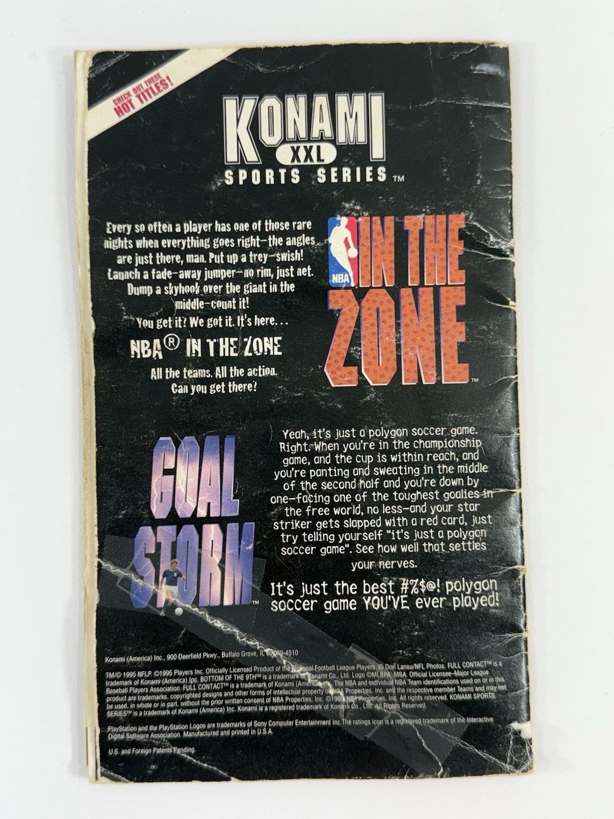 Bottom of the 9th [Long Box] (PlayStation 1, 1996) Game Case Manual - Tested