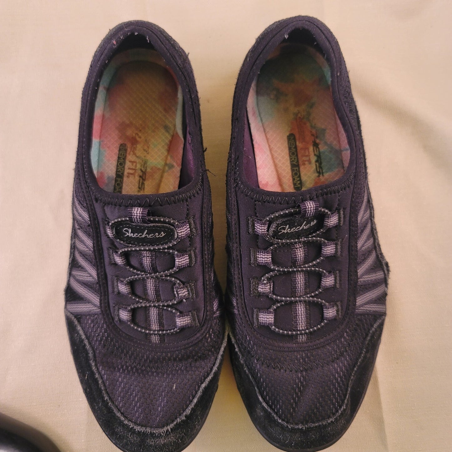 Skechers Women's Breathe Easy Relaxed Fit Memory Foam Shoes 23857 Size 8 Black