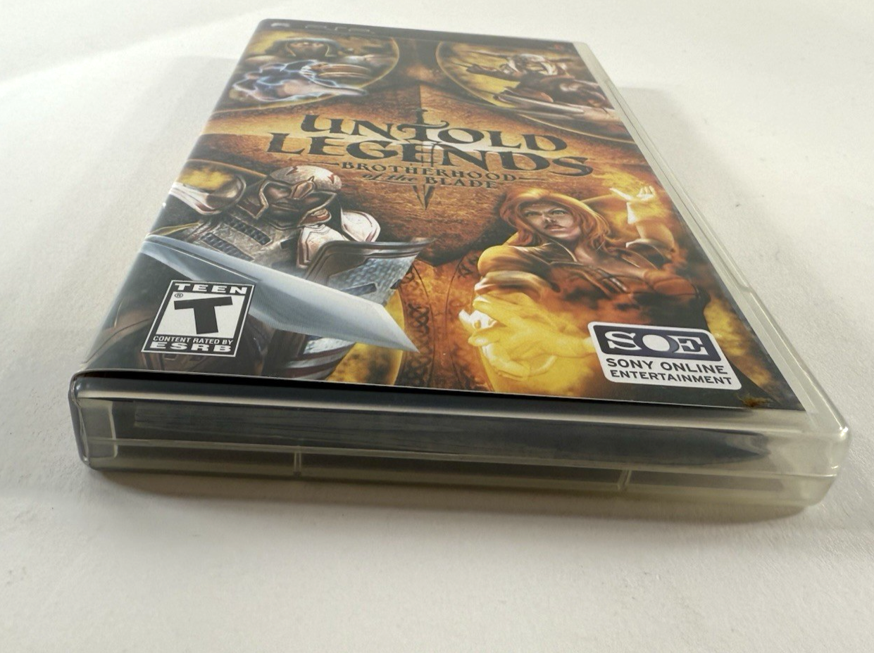 Untold Legends: The Warrior's Code (Sony PSP, 2006) Game Case Manual - Tested