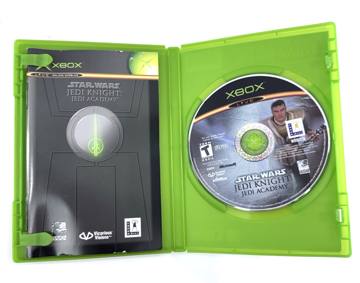 Star Wars Jedi Knight: Jedi Academy (Xbox, 2003) Game Case Manual Registration